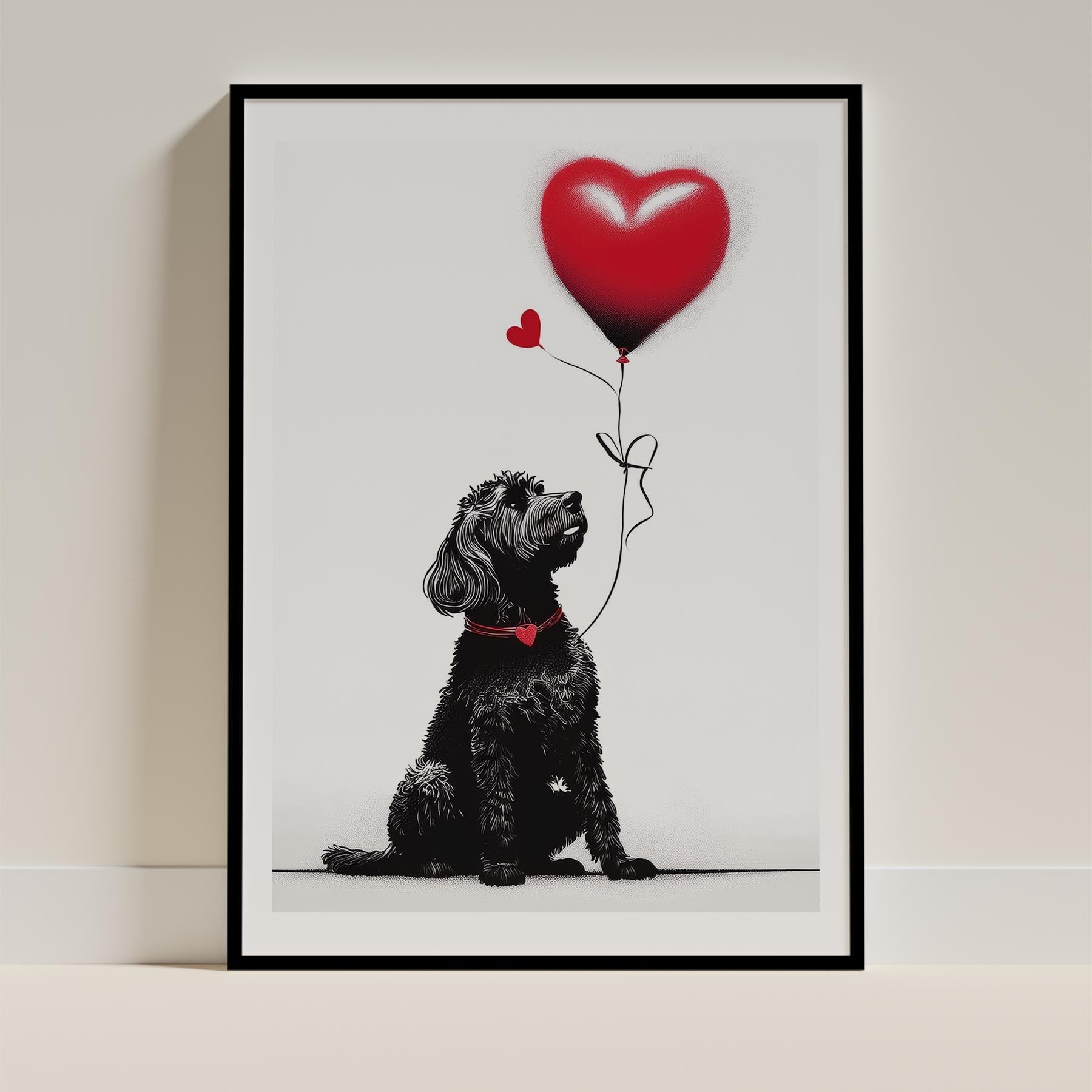 Spanish Water Dog Dog Art Print Unframed | 6 Unique Designs | Wall Art Gift for Dog Lovers - Image 3 | Dogsy & Co