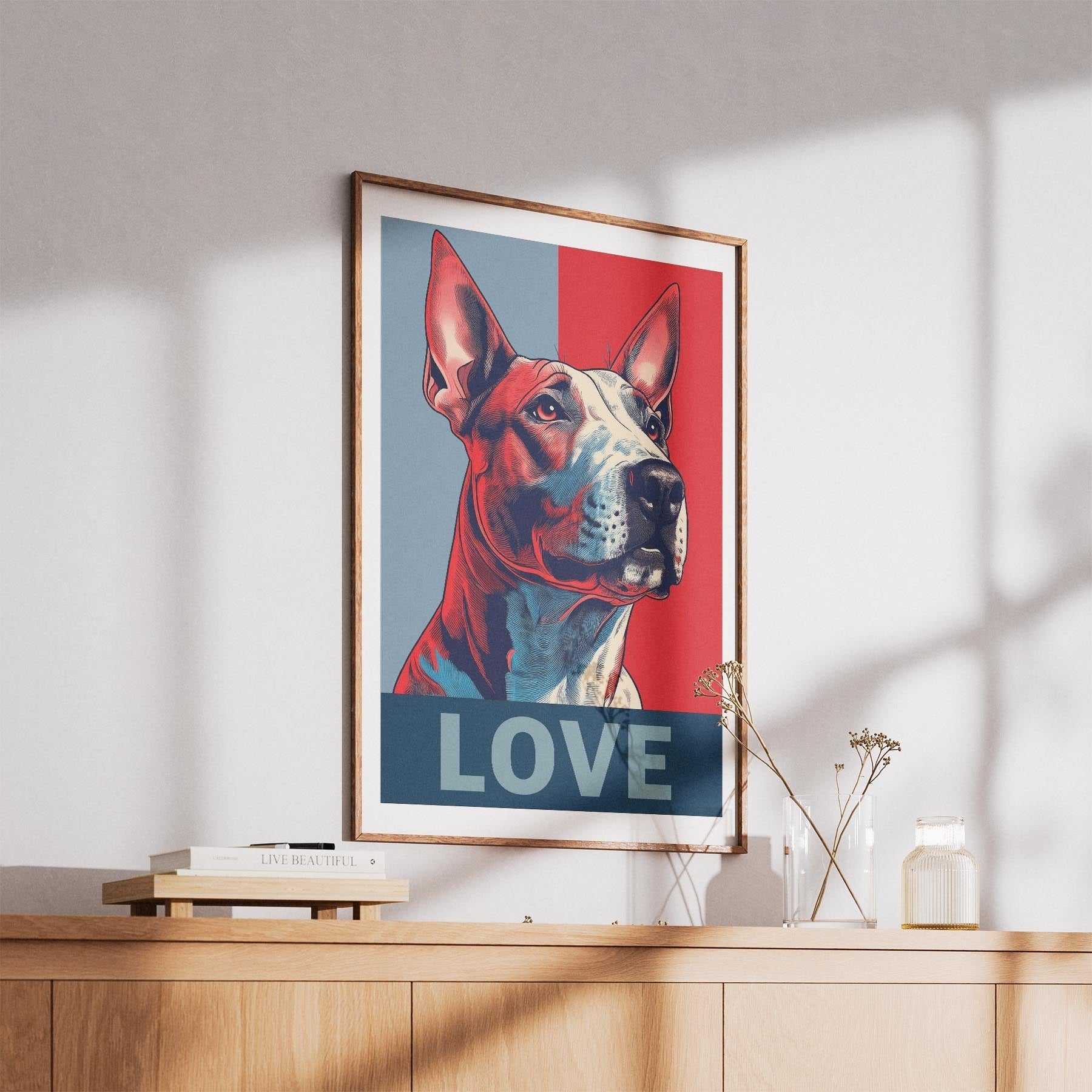 Bull Terrier LOVE Series Inspired by the Obama Poster image 5