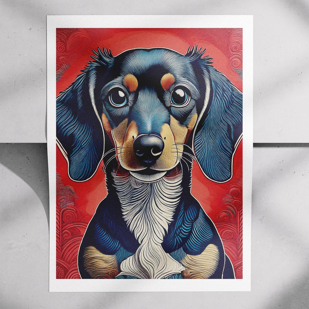 Dachshund Hokusai Japanese Inspired Dog Series 2 image 7