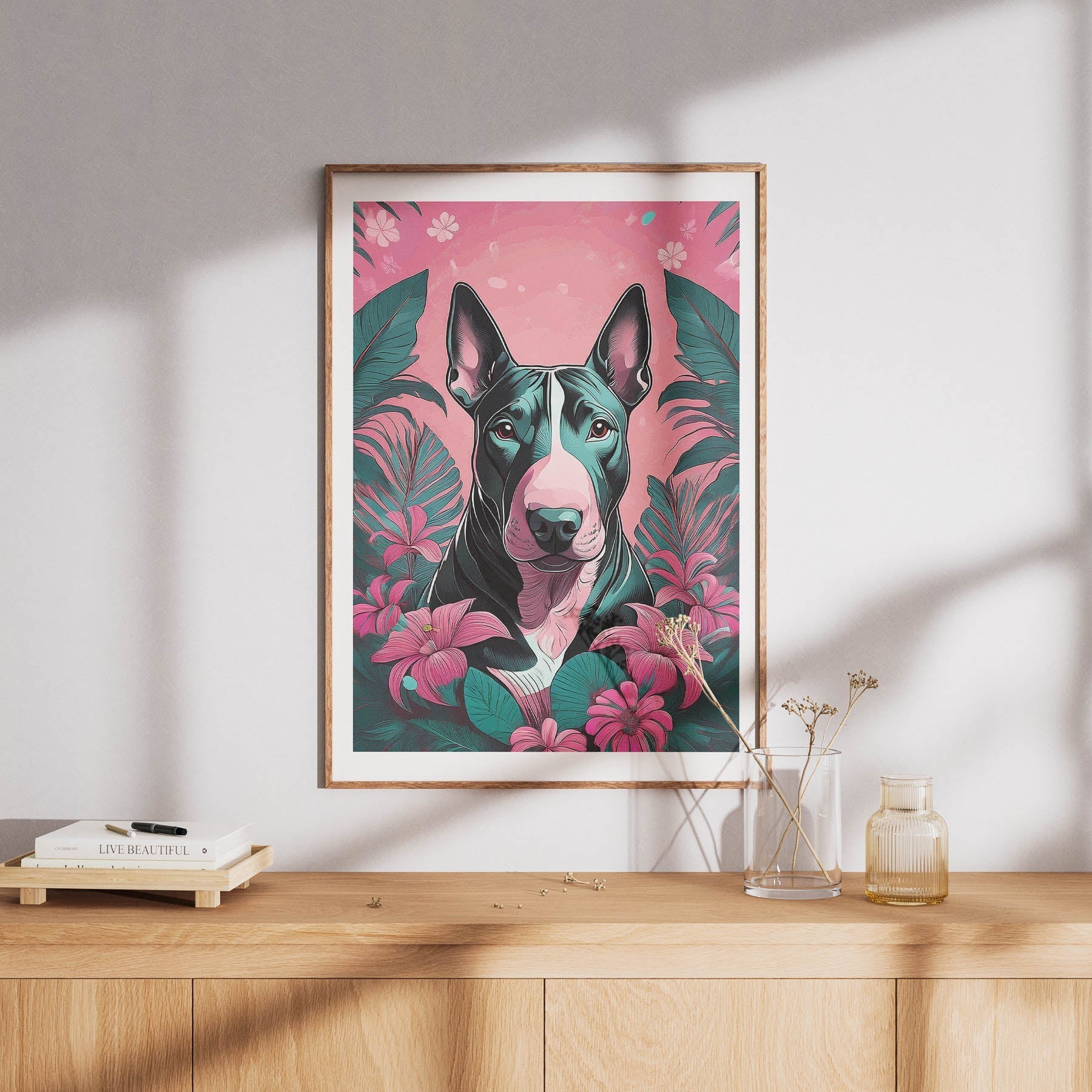 Bull Terrier Flowery Dog image 9