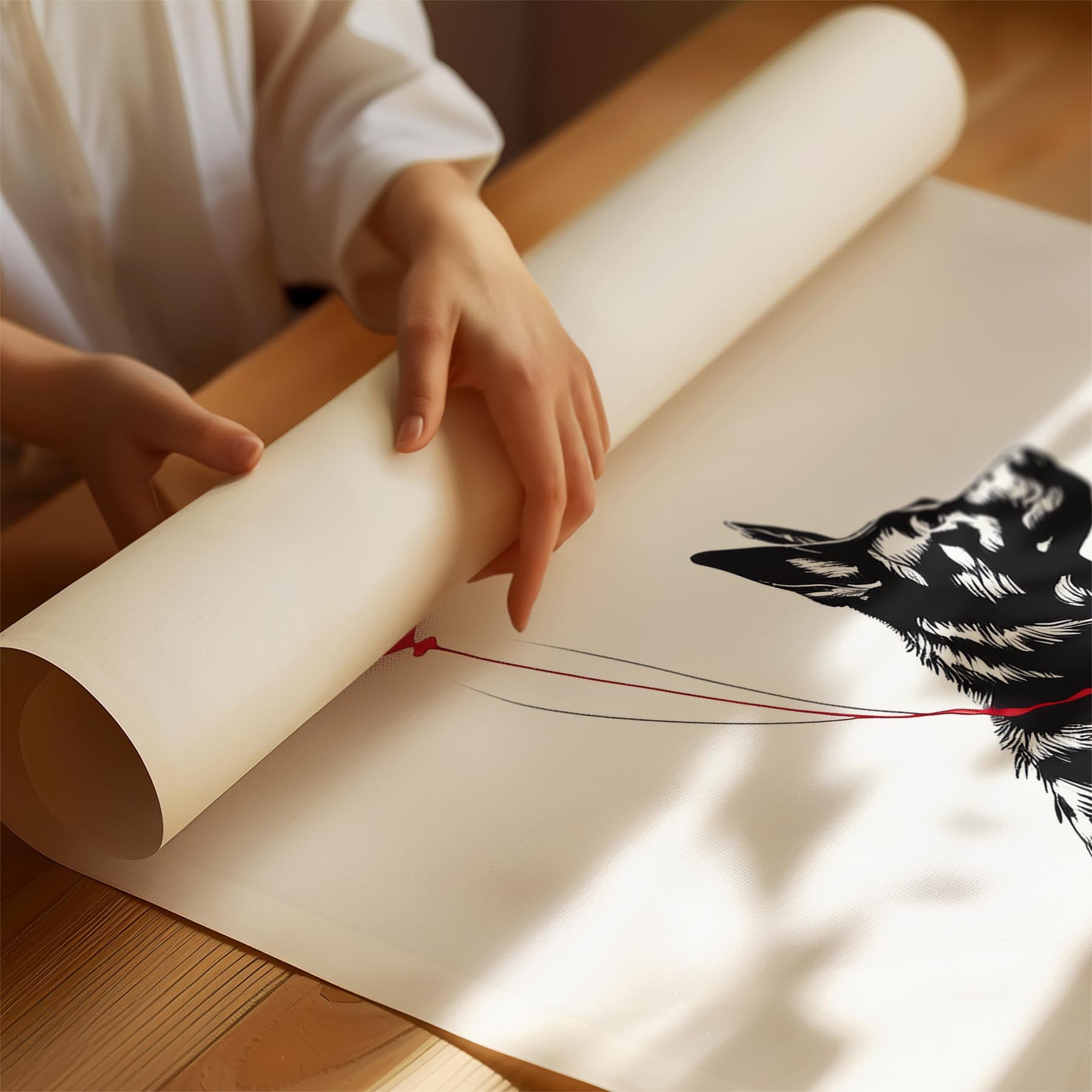 German Shepherd DOGSY Series inspired by the Art of Banksy image 1