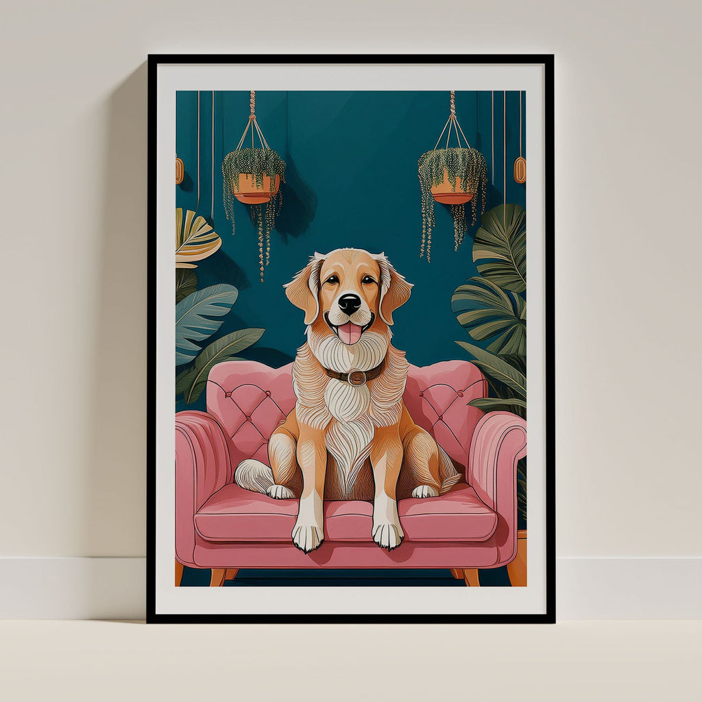 Golden Retriever Just Lounging Around 1 image 0