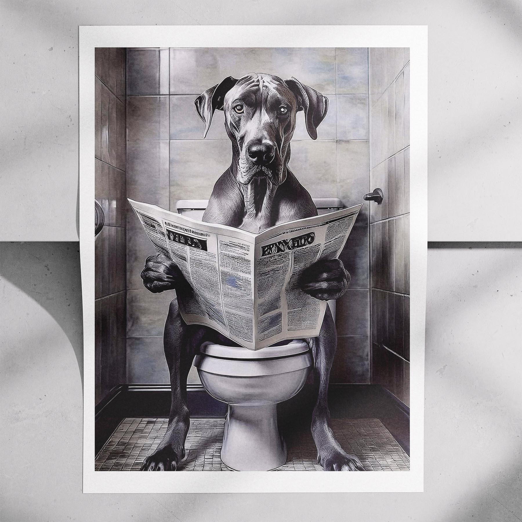 Great Dane Toilet Humour Dog Series 2 image 7