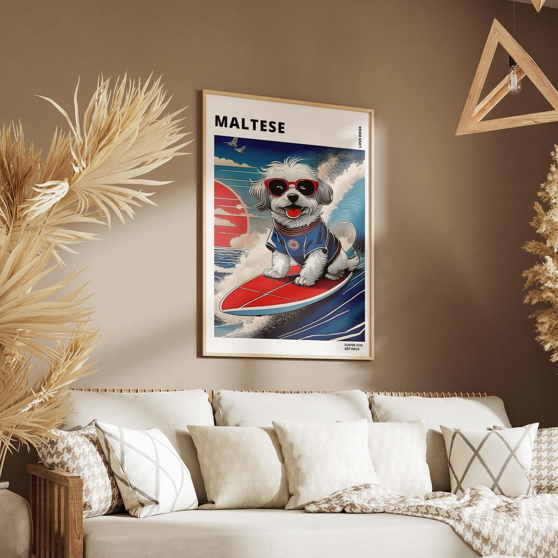 Maltese Hokosai Surfer Dogs 1 image 5