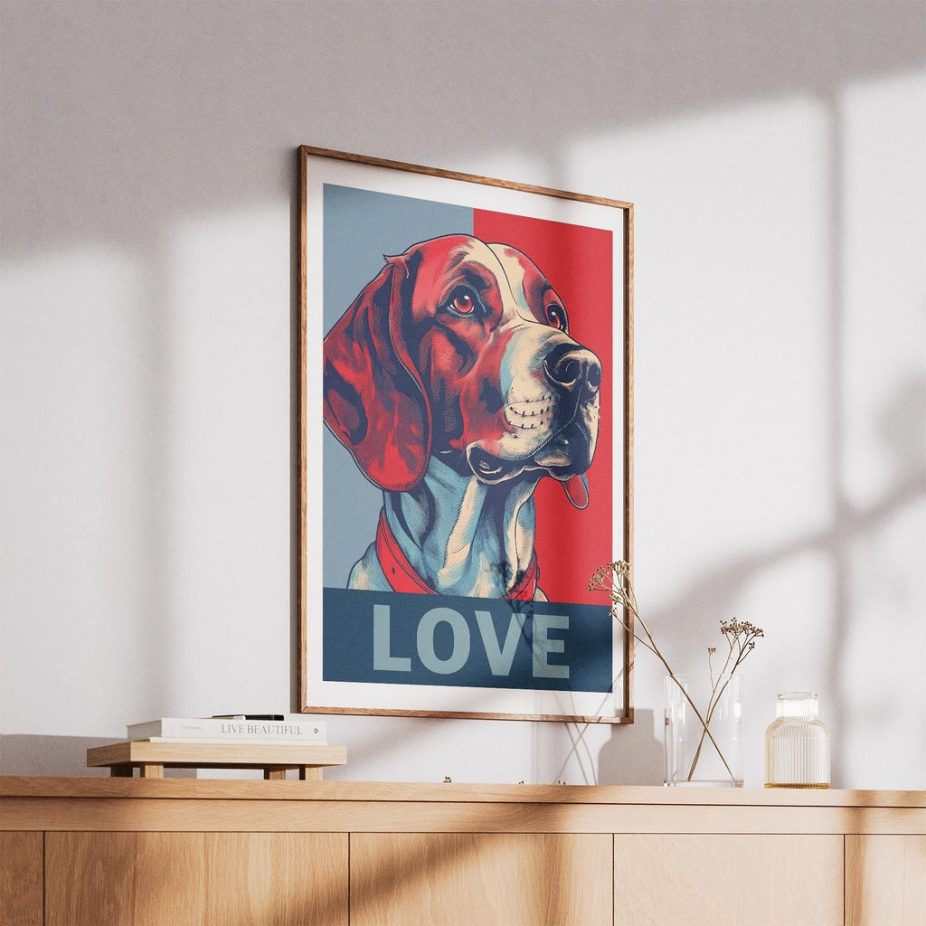 English Setter LOVE Series Inspired by the Obama Poster image 5