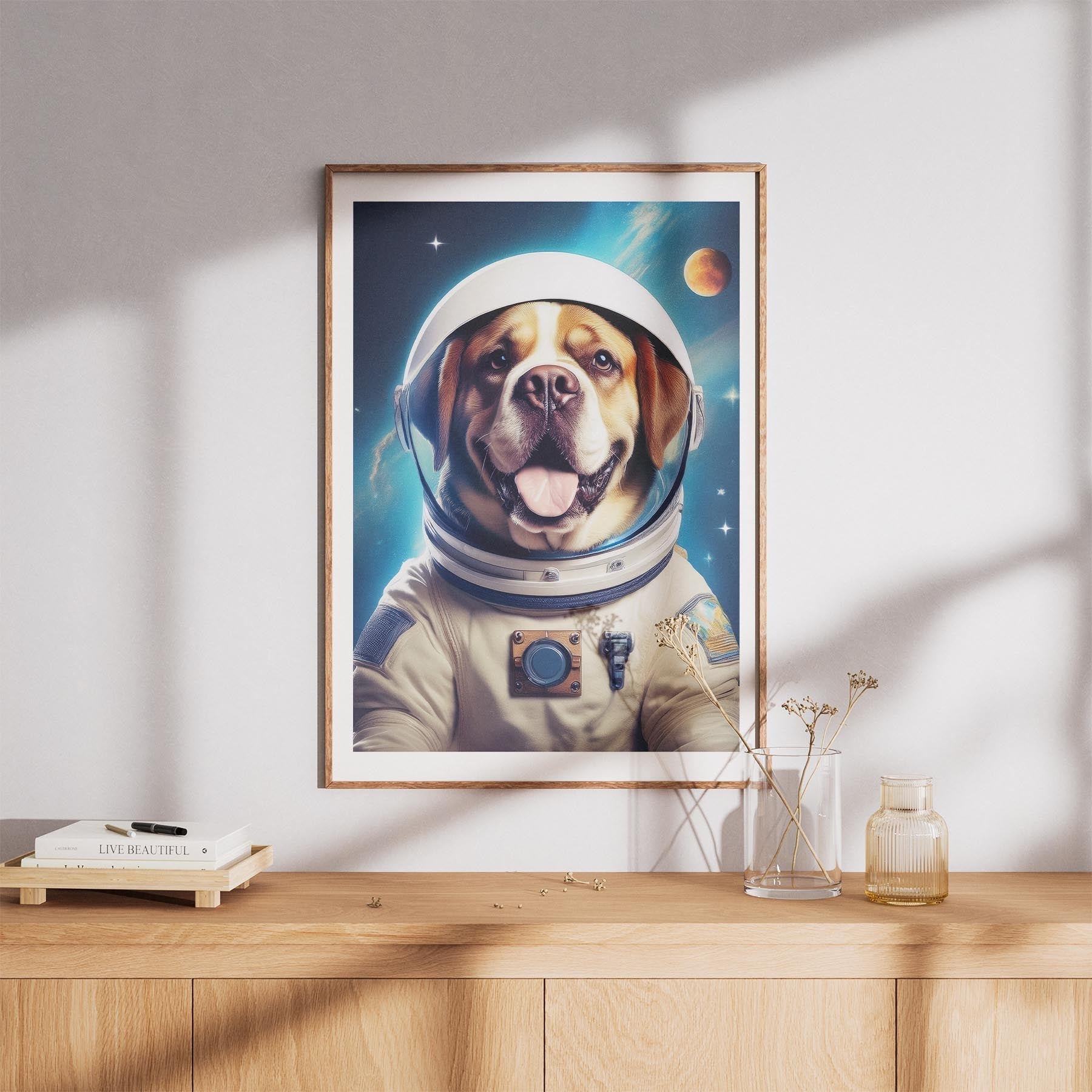 Saint Bernard Astronaut Dog Series image 8