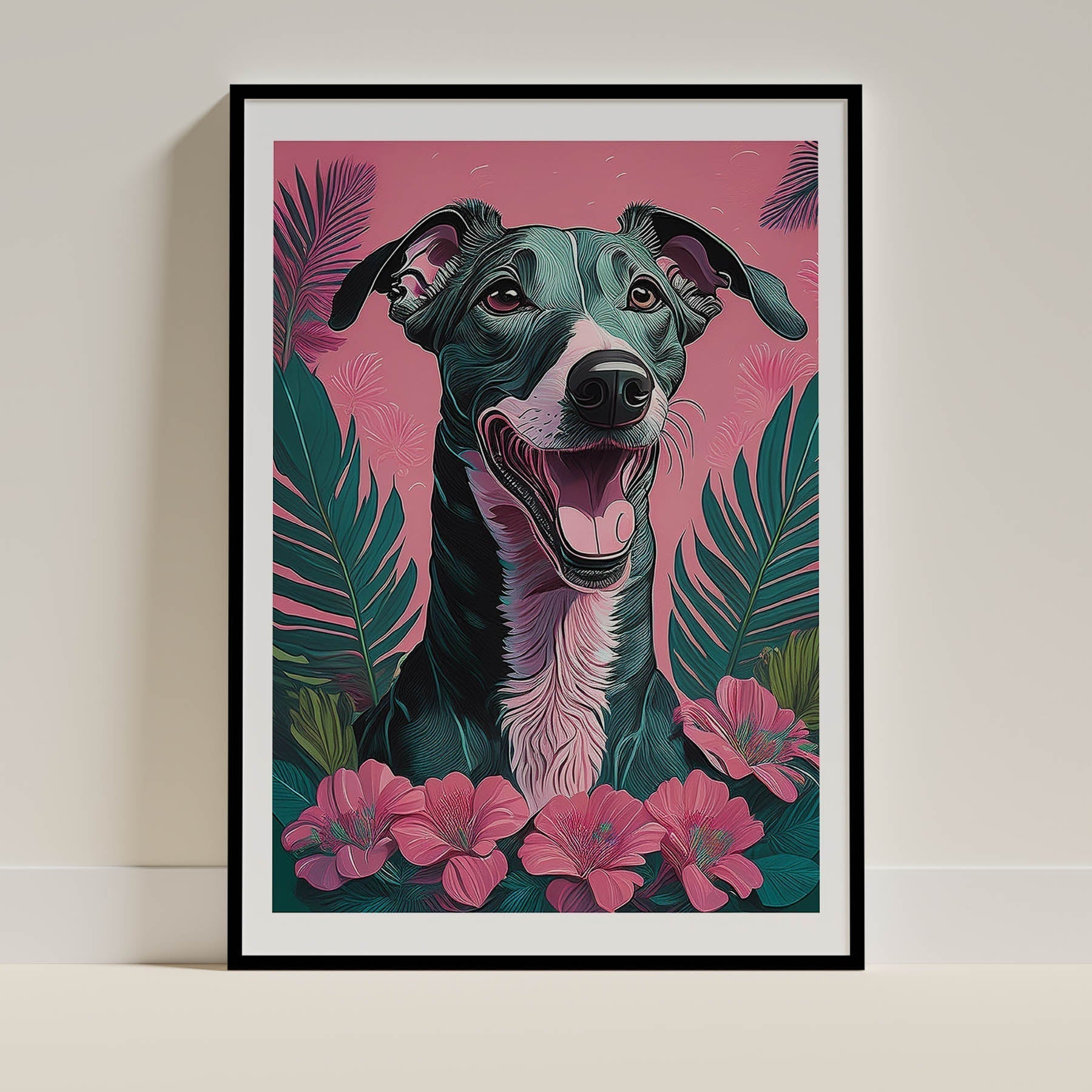 Greyhound Dog Art Print Unframed Vol 2 | 10 Unique Designs | Wall Art Gift for Dog Lovers - Image 7 | Dogsy & Co