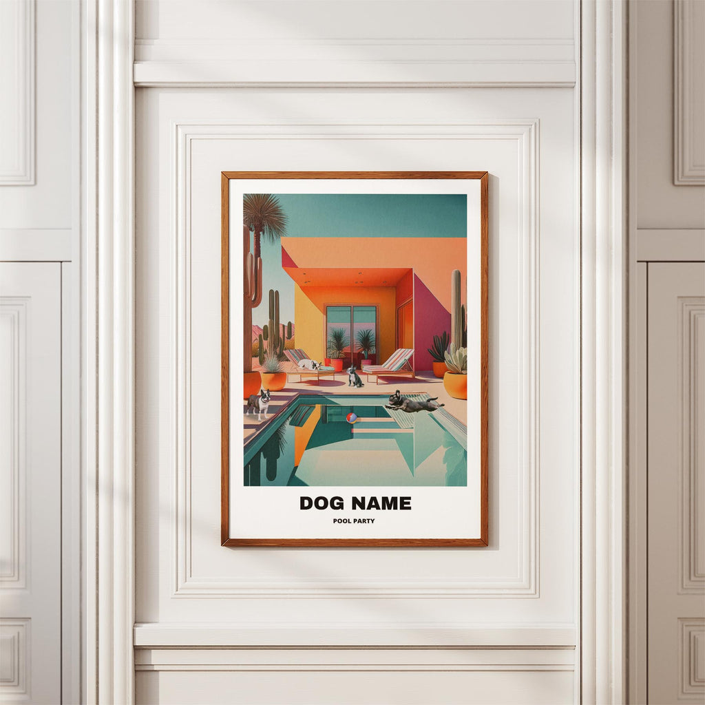 Boston Terrier Custom Pool Party WITH TEXT image 3