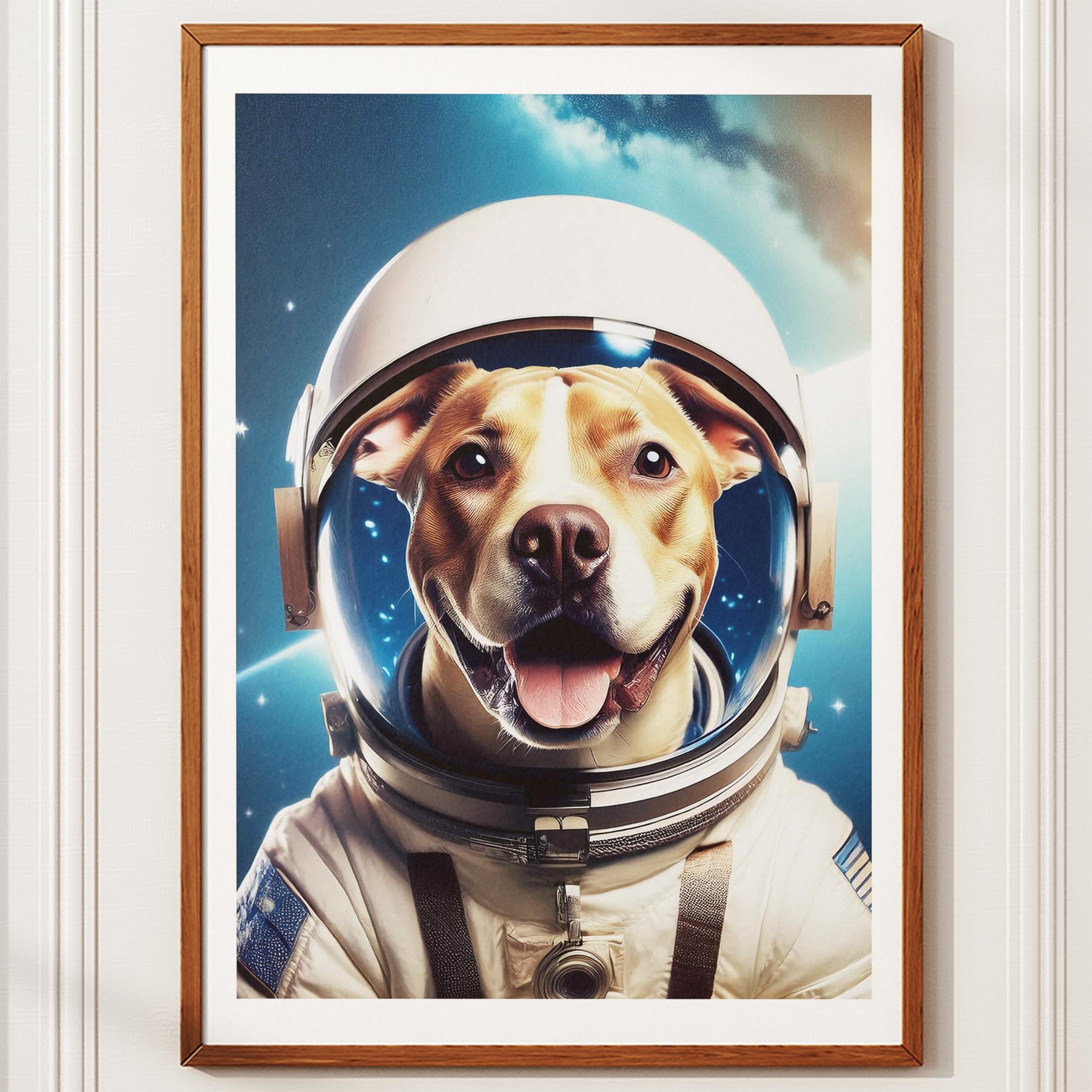 American Staffordshire Terrier Astronaut Dog Series image 10