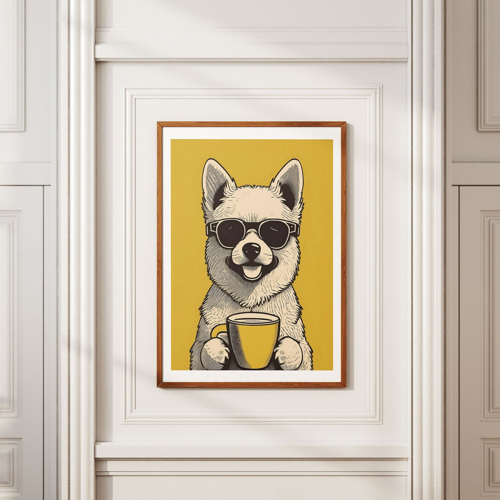 Pomapoo Chillin Coffee Dog image 2