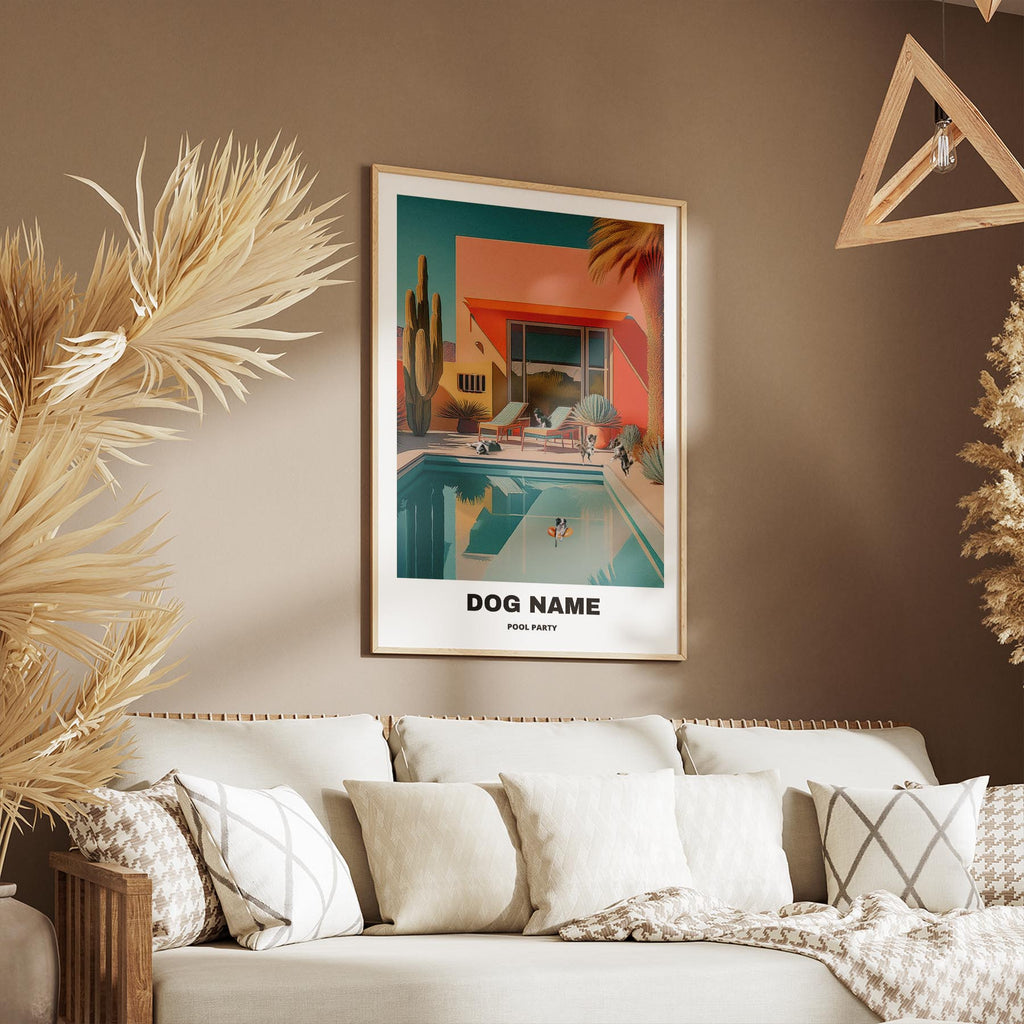 Border Collie Custom Pool Party WITH TEXT image 9