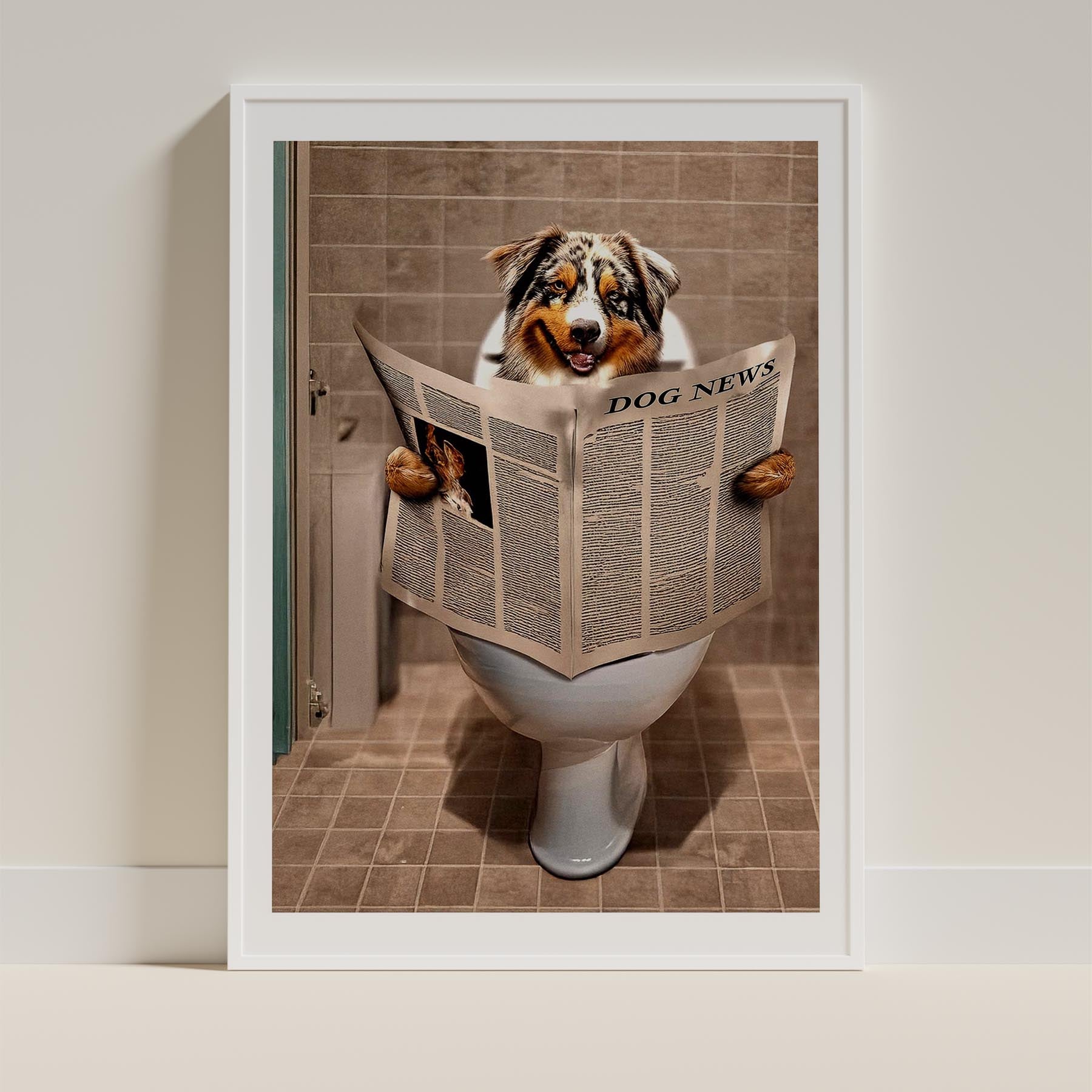 Australian Shepherd Toilet Humour Dog Series 1 image 9