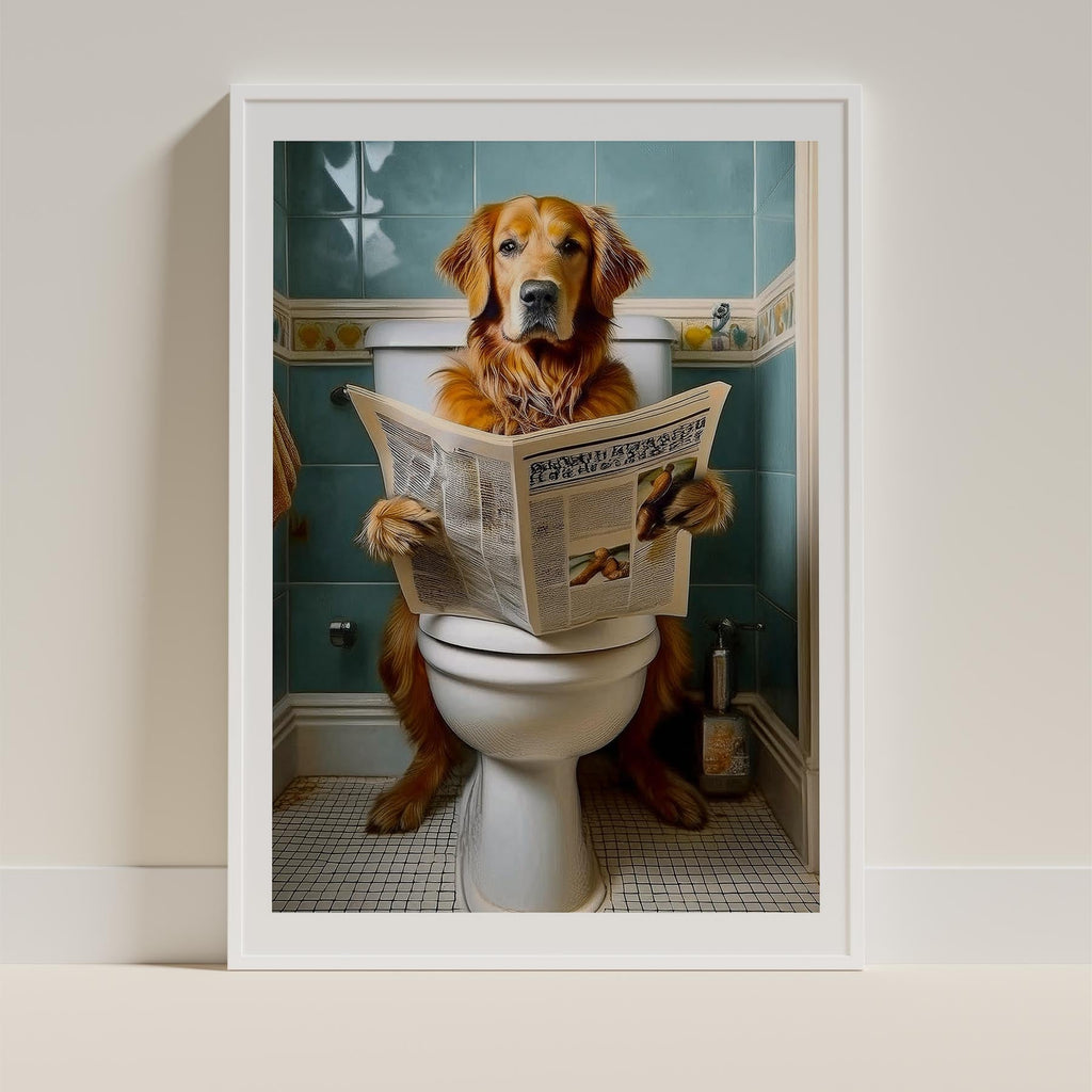 Golden Retriever Toilet Humour Dog Series 3 image 9