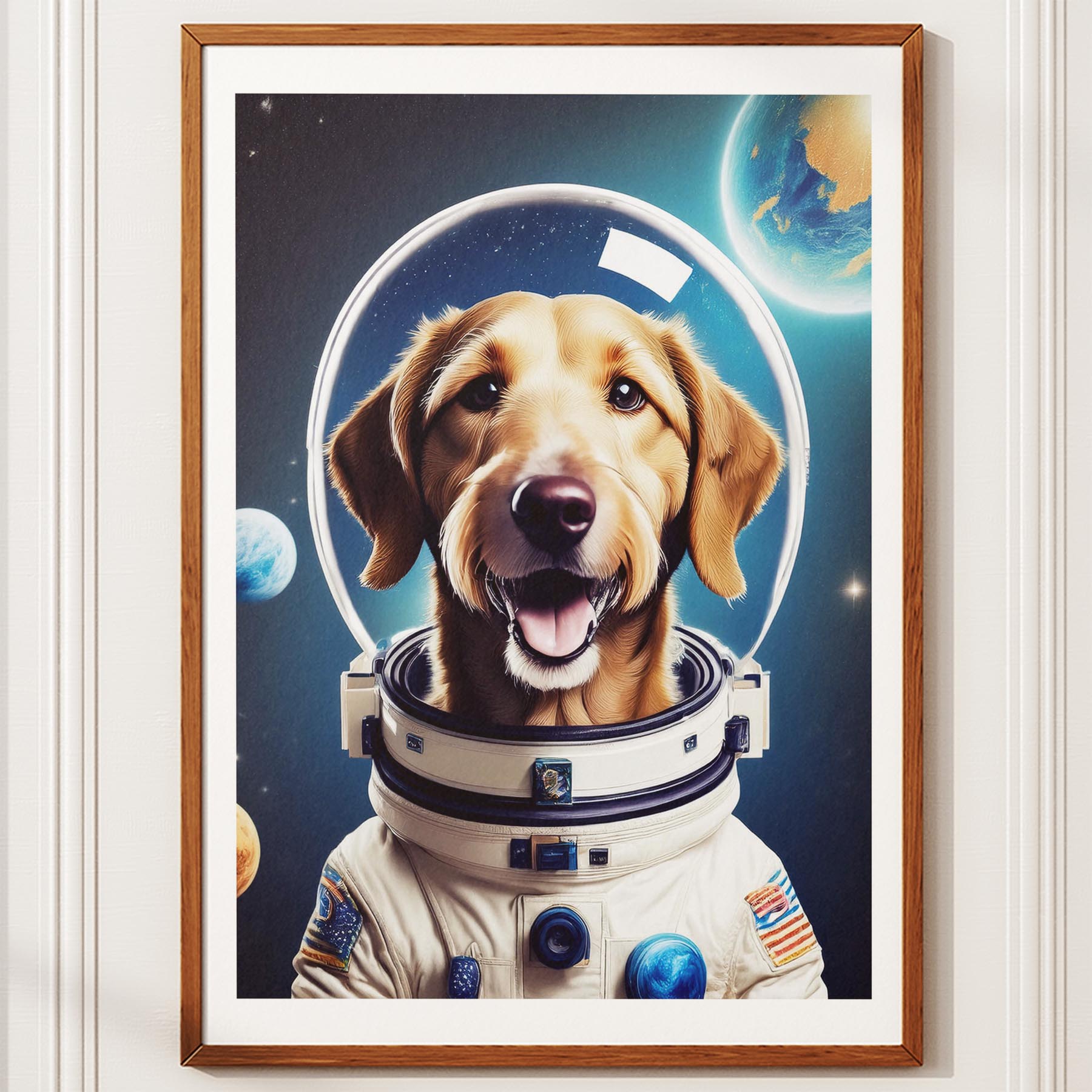 Irish Wolfhound Astronaut Dog Series image 10