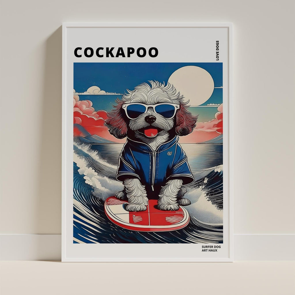 Cockapoo Hokosai Surfer Dogs 1 image 9