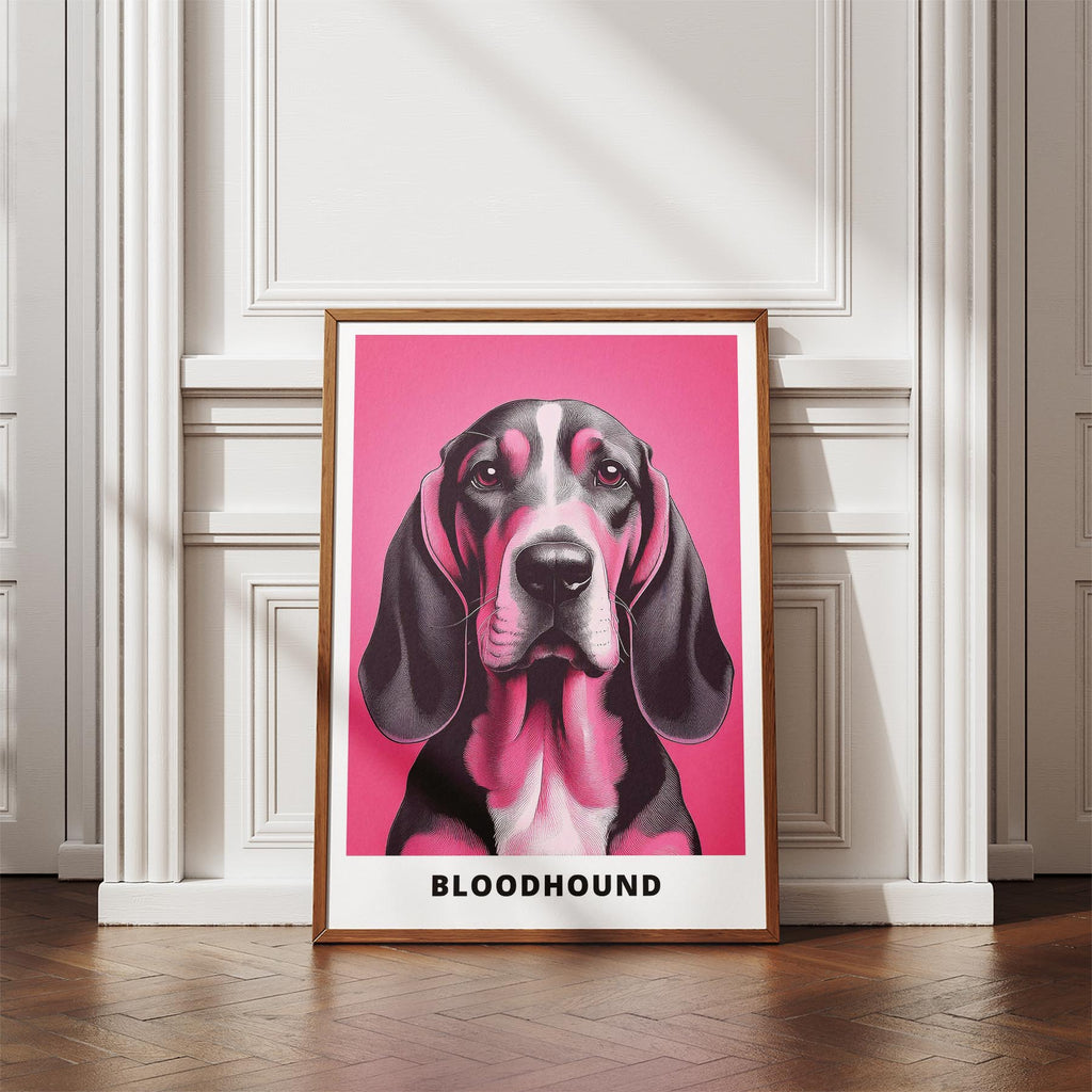 Bloodhound Pink and Black Dog Series image 4