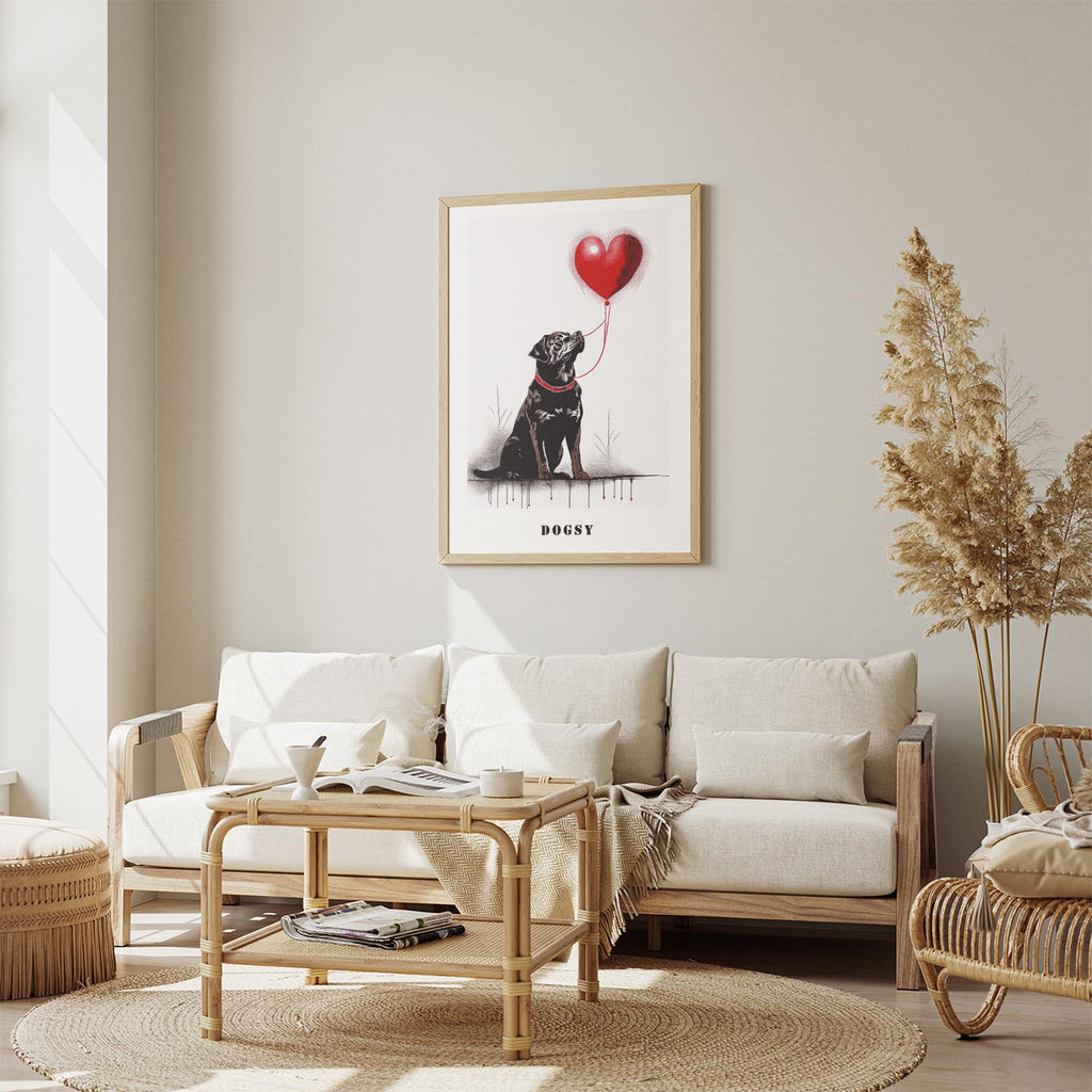 Rottweiler DOGSY Series inspired by the Art of Banksy with text Dogsy image 2