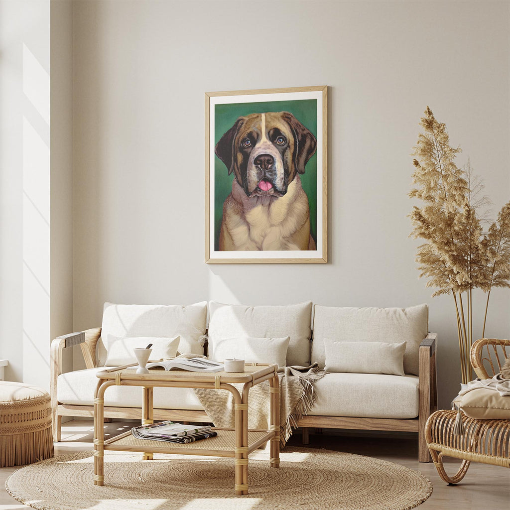 Saint Bernard Green Painted Series image 2