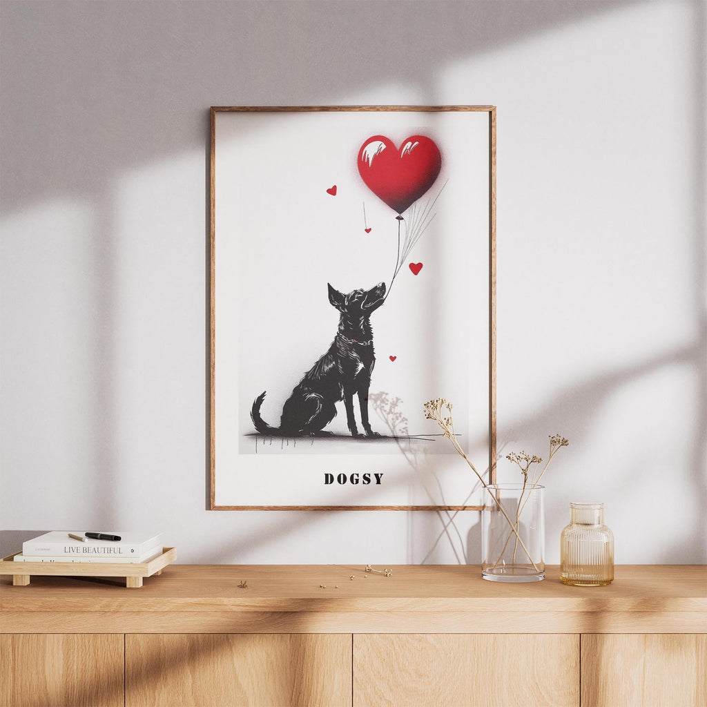 Kelpie DOGSY Series inspired by the Art of Banksy with text Dogsy image 8