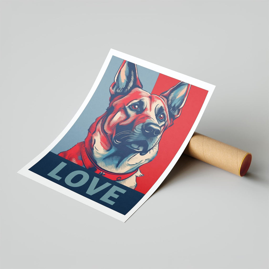 German Shepherd LOVE Series Inspired by the Obama Poster image 6