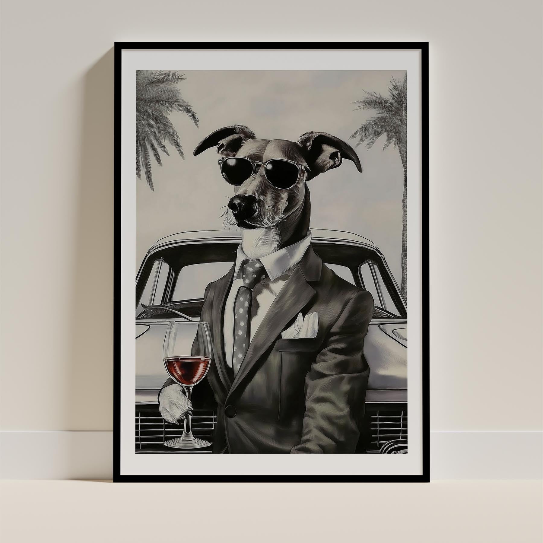 Greyhound Dog Art Print Unframed Vol 1 | 11 Unique Designs | Wall Art Gift for Dog Lovers - Image 6 | Dogsy & Co