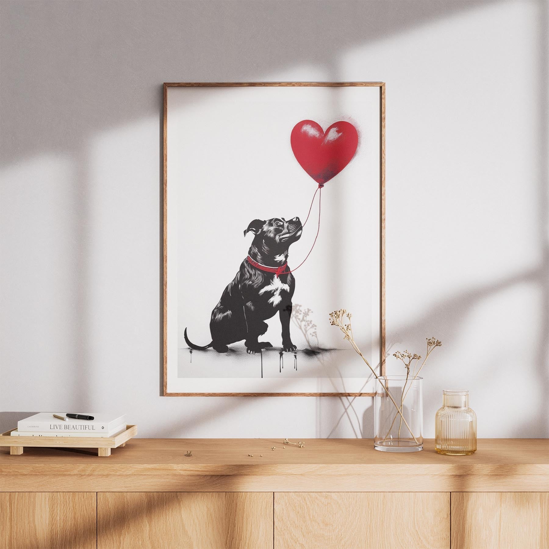 Staffordshire Bull Terrier DOGSY Series inspired by the Art of Banksy image 7