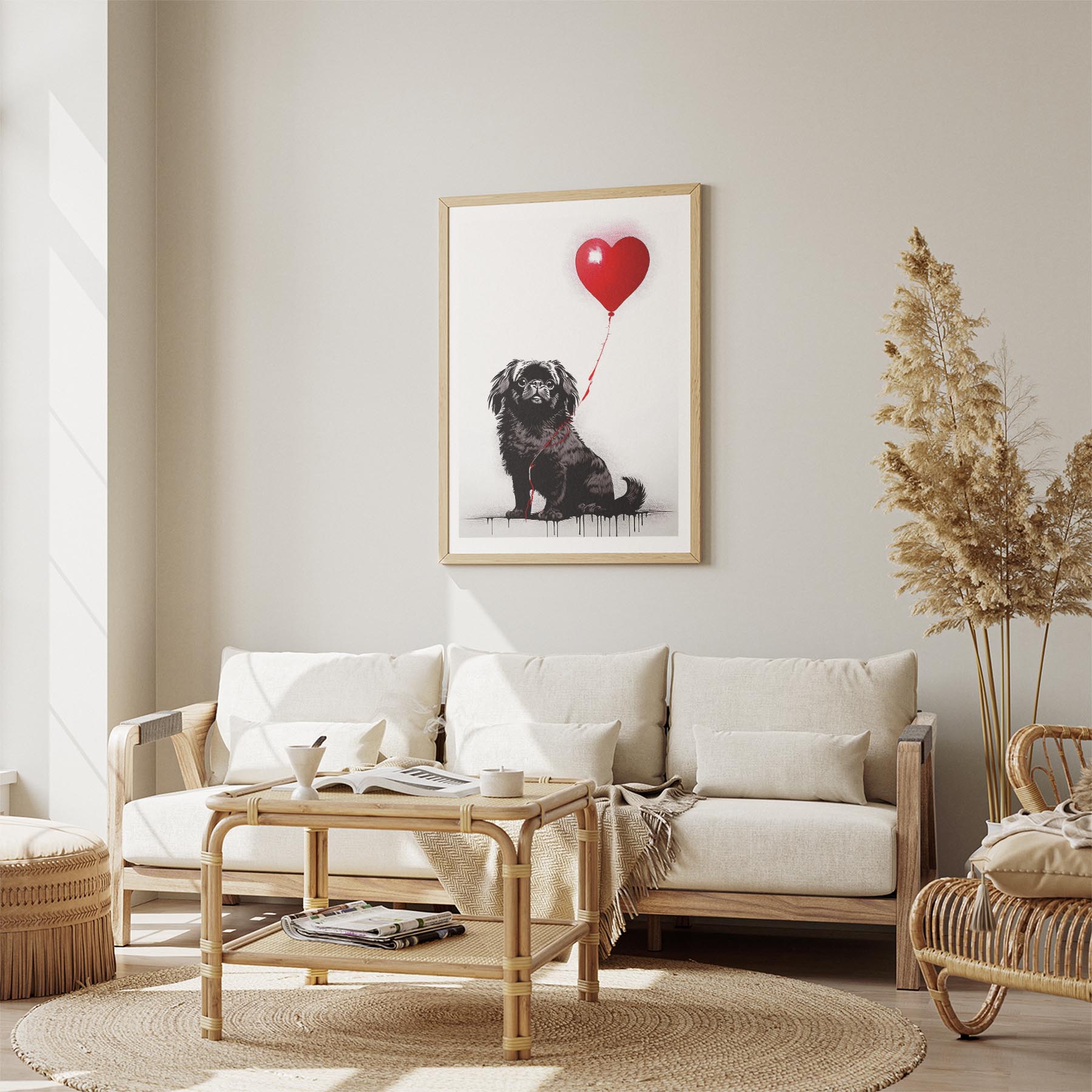 Pekingese DOGSY Series inspired by the Art of Banksy image 2