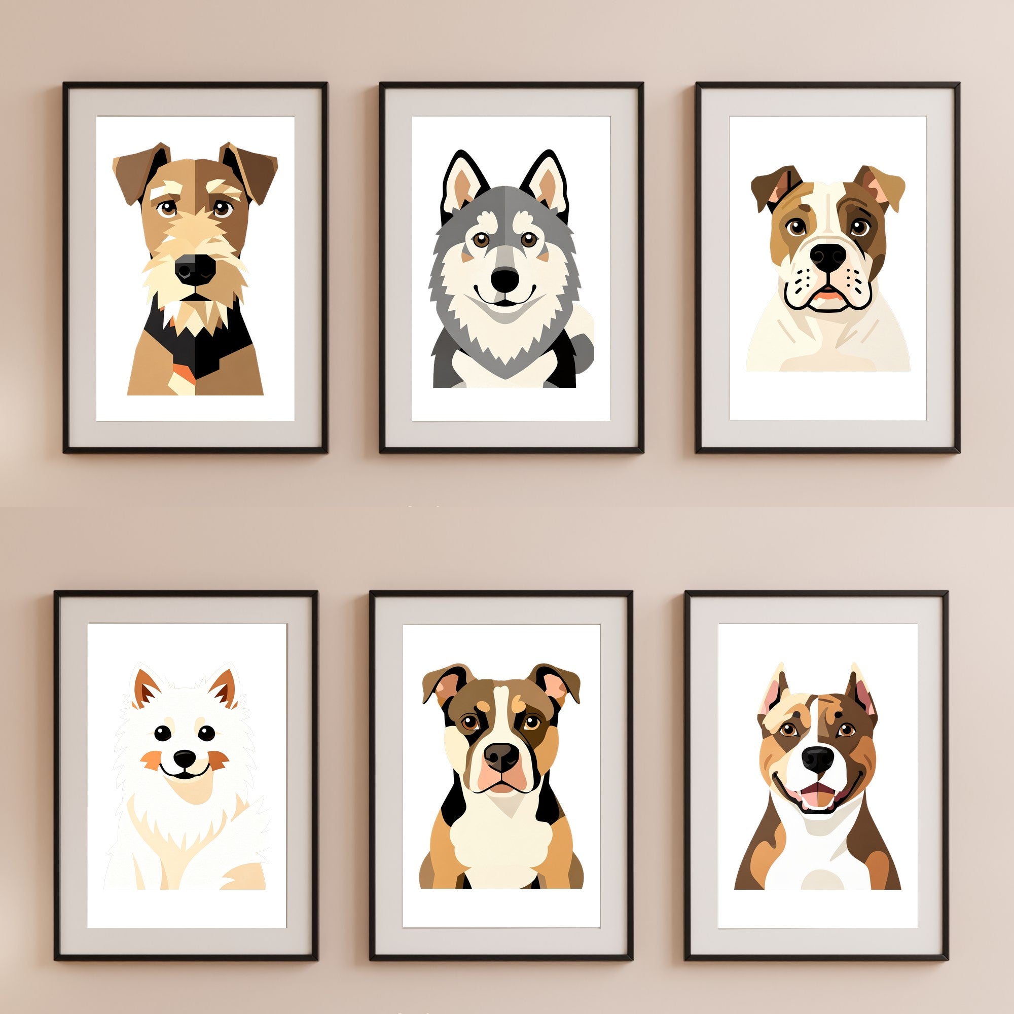Bold Block Art Print - Framed Nursery Mockup