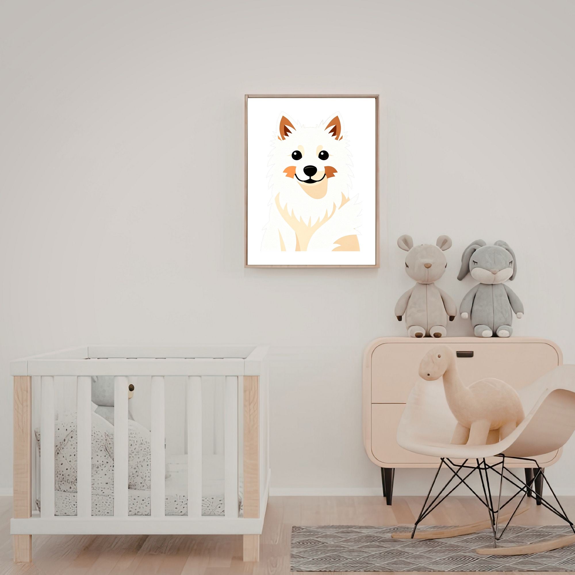 Bold Block Art Print - Framed Nursery Mockup