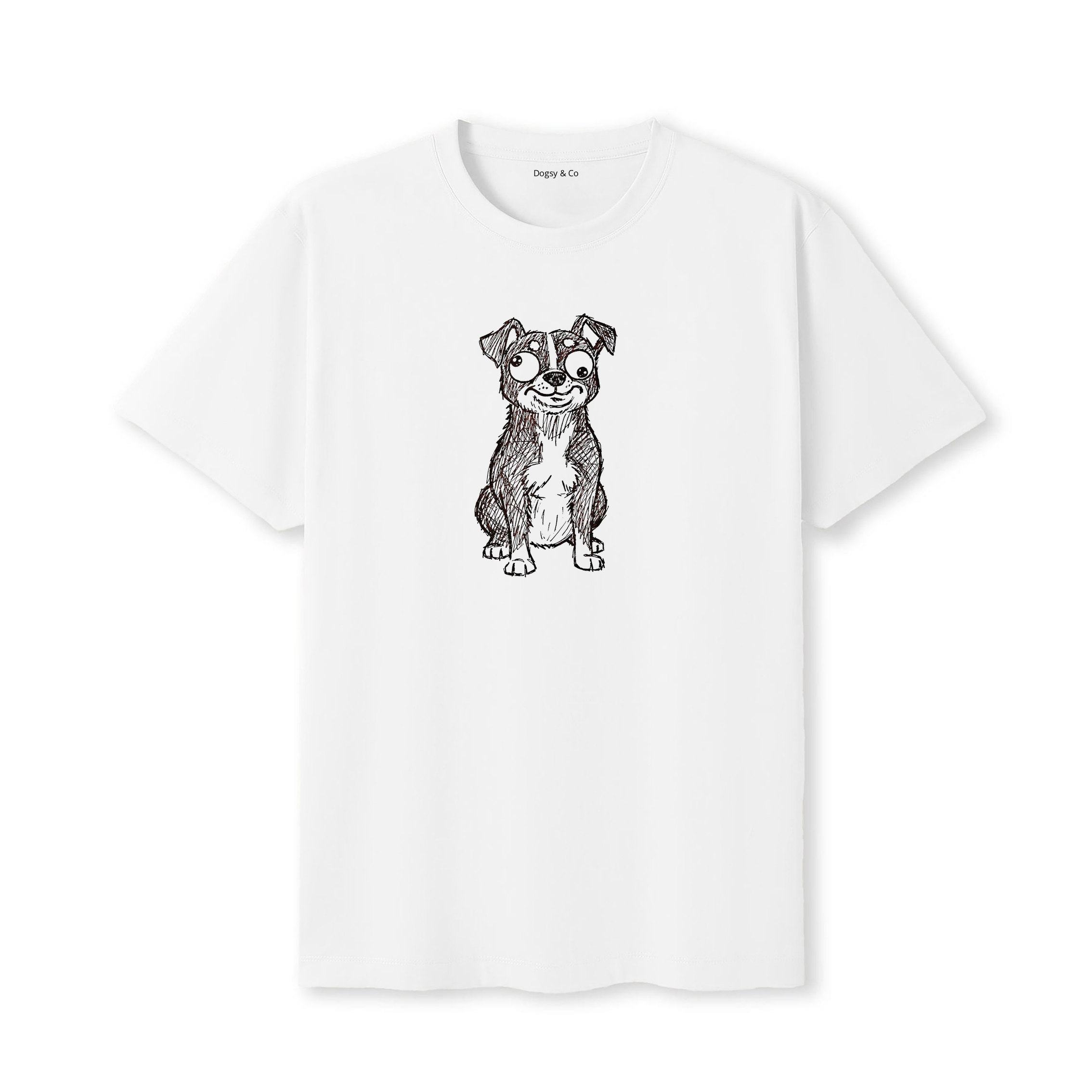 American Staffordshire Terrier Scraggy Dog T-Shirt - White