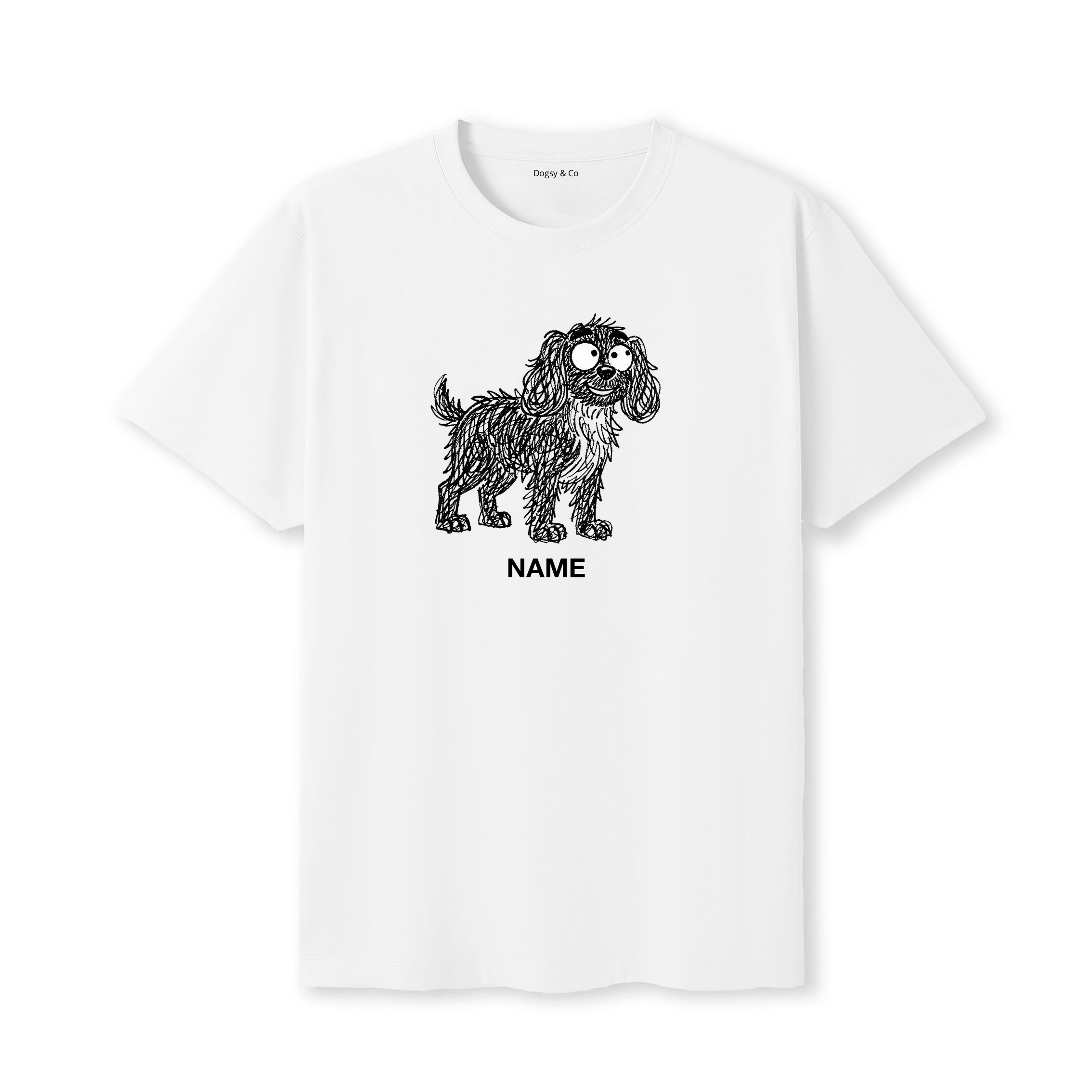 American Water Spaniel Scraggy Dog Custom T-Shirt - White