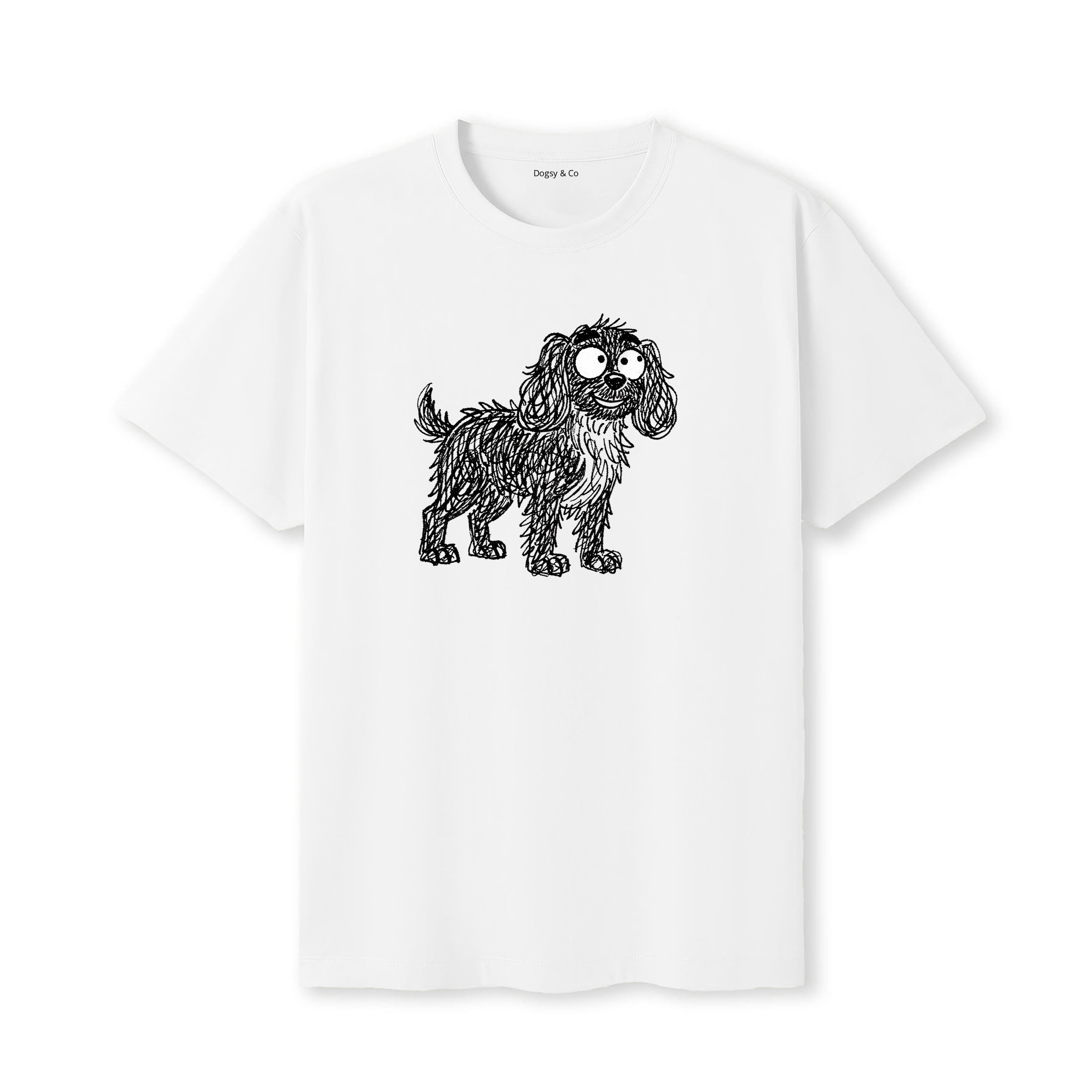 American Water Spaniel Scraggy Dog T-Shirt - White