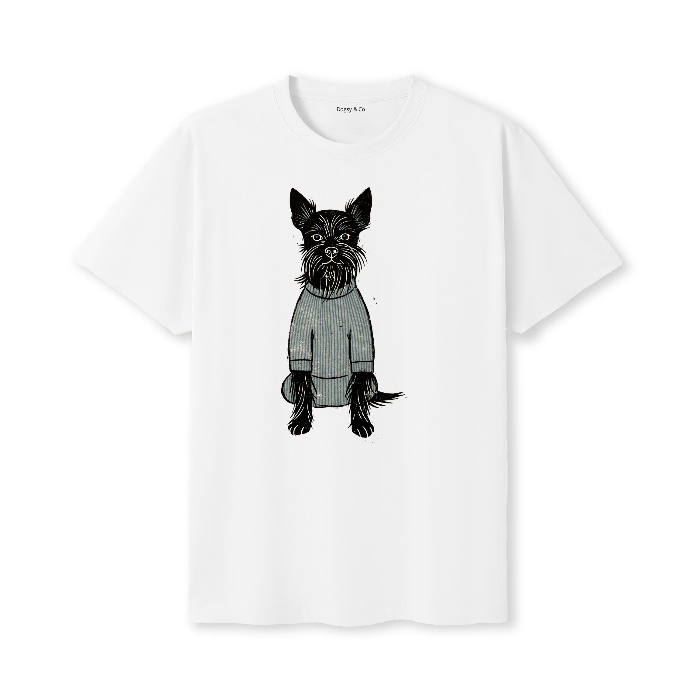 Australian Silky Terrier Jumper Dog T-Shirt - White