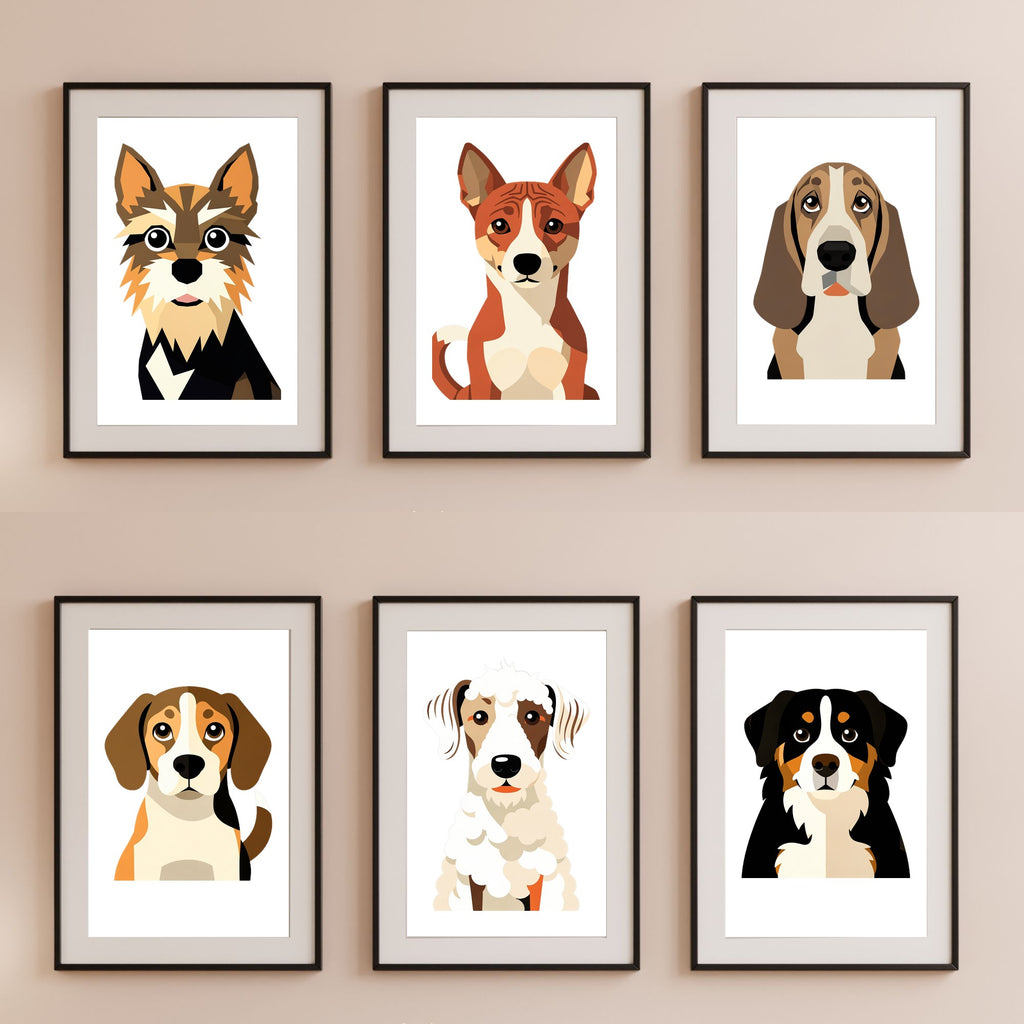 Bold Block Art Print - Framed Nursery Mockup