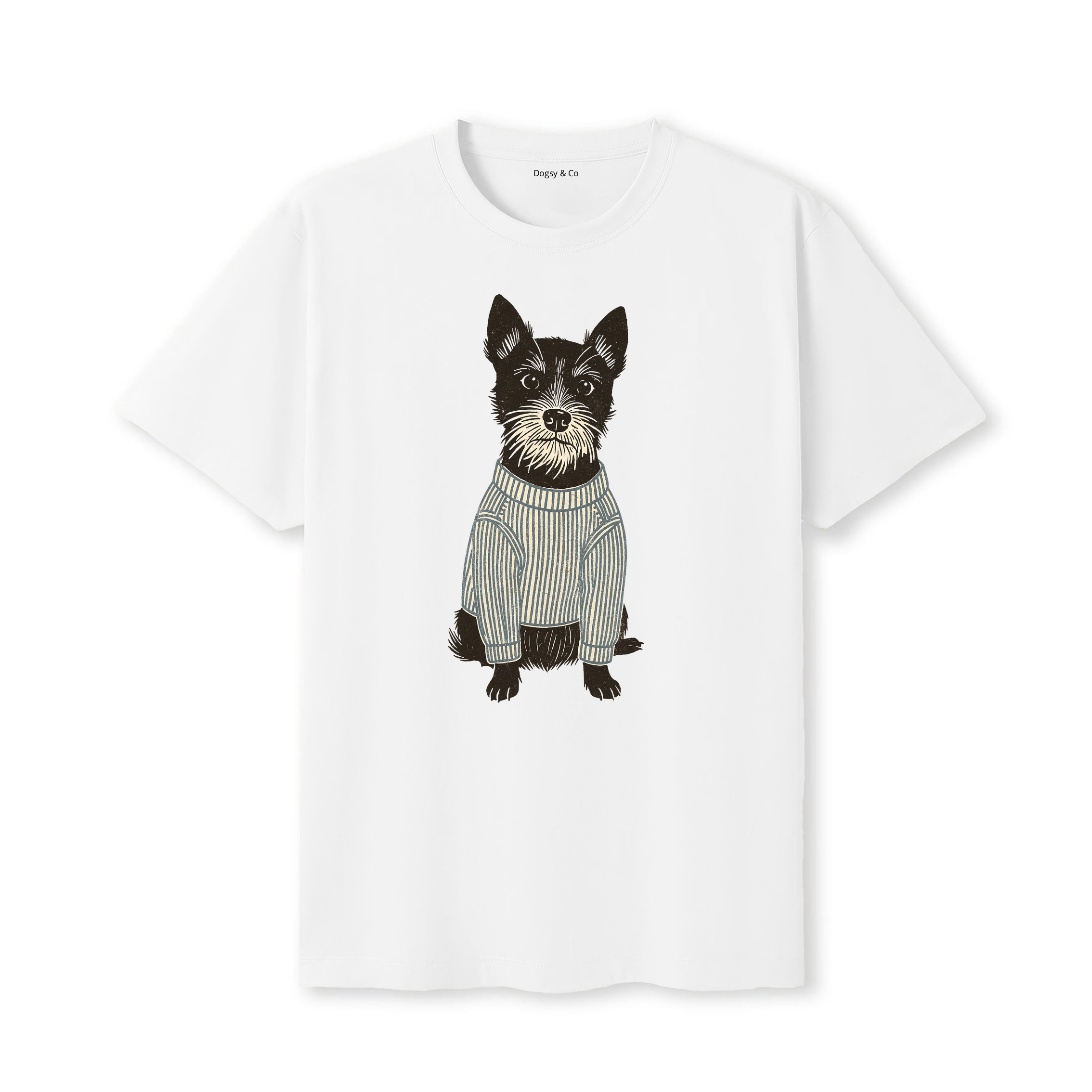 Australian Terrier Jumper Dog T-Shirt - White