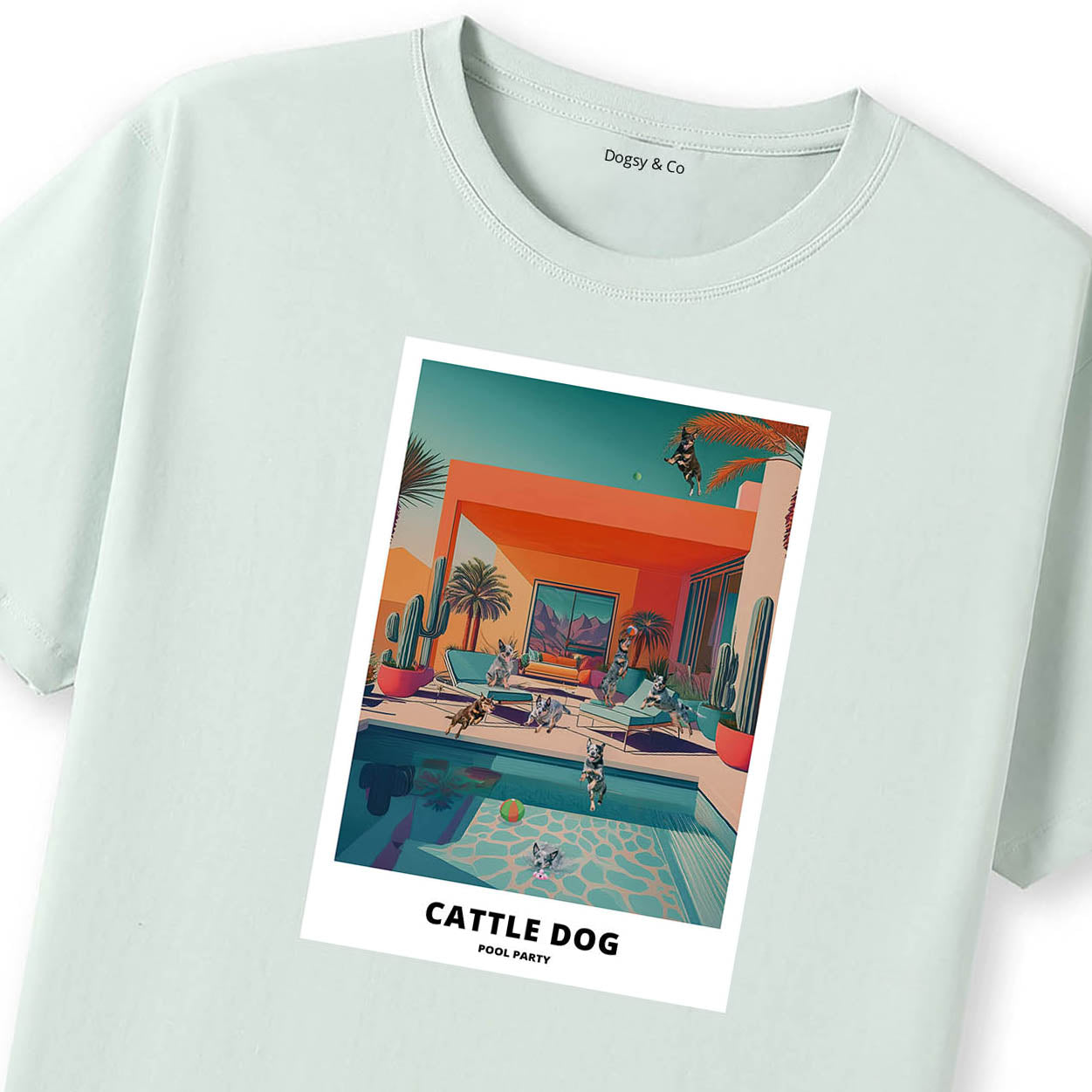 Cattle Dog Pool Party T-shirt