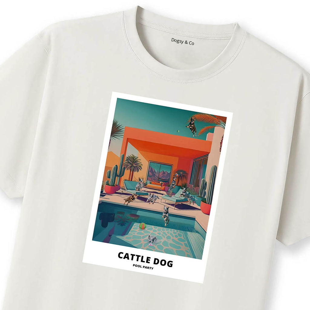 Cattle Dog Pool Party T-shirt