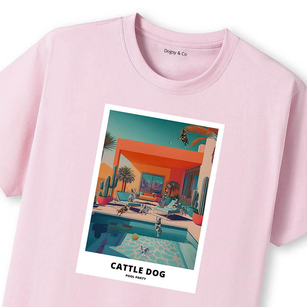 Cattle Dog Pool Party T-shirt