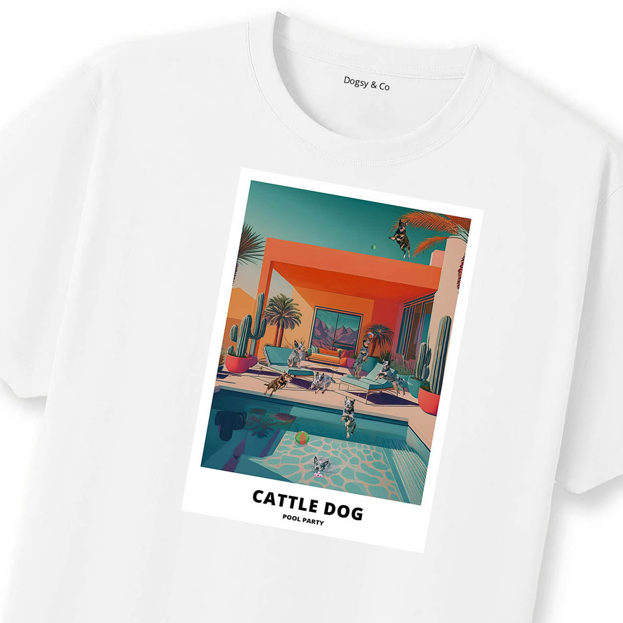 Cattle Dog Pool Party T-shirt