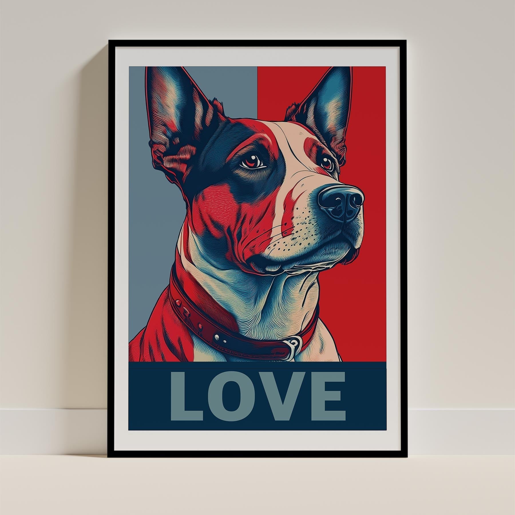 Cattle Dog LOVE Series Inspired by the Obama Poster image 0