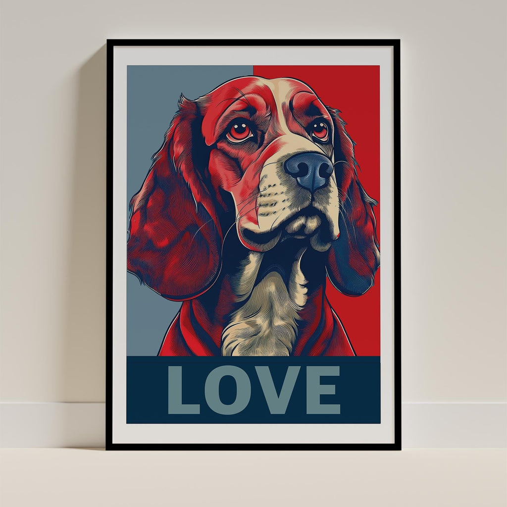Cocker Spaniel LOVE Series Inspired by the Obama Poster image 0