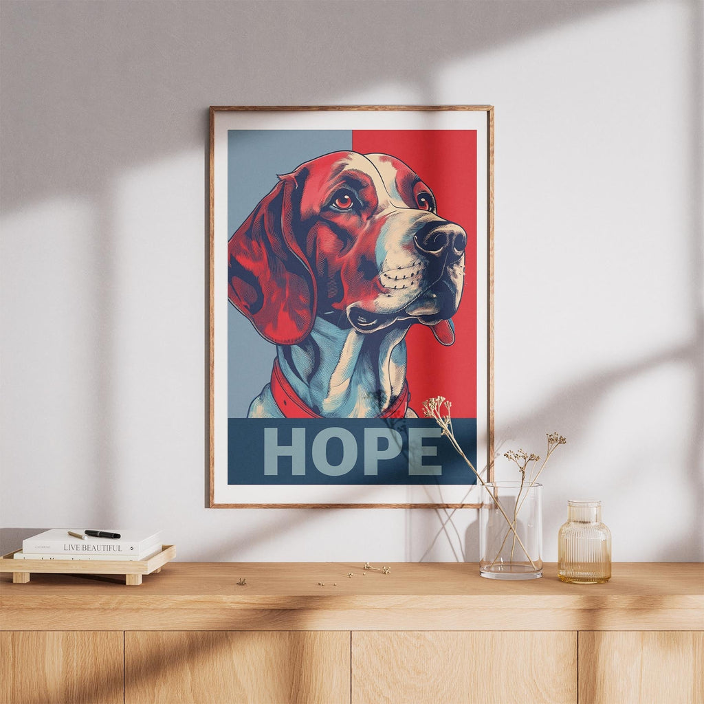 English Setter HOPE Series Inspired by the Obama Poster image 8
