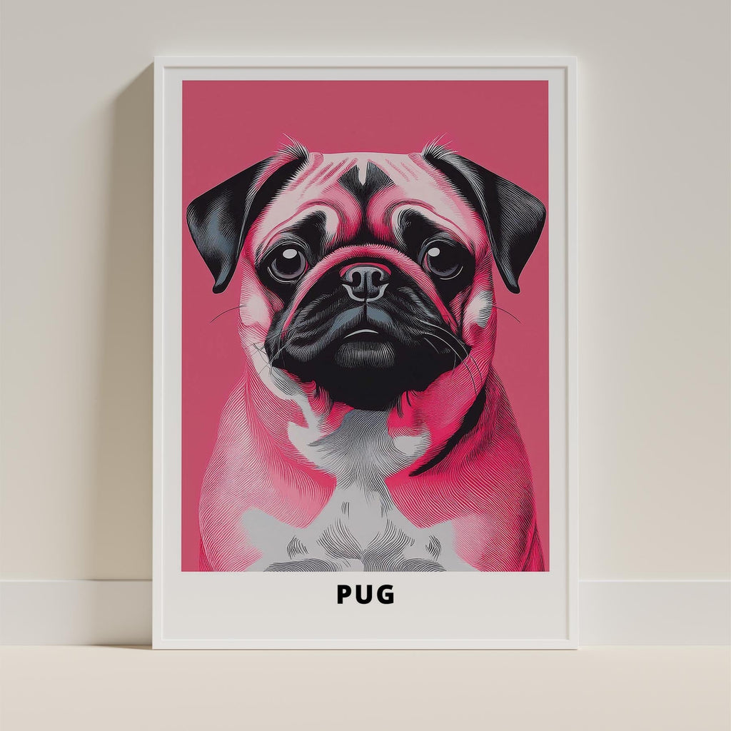 Pug Pink and Black Dog Series 1 image 9