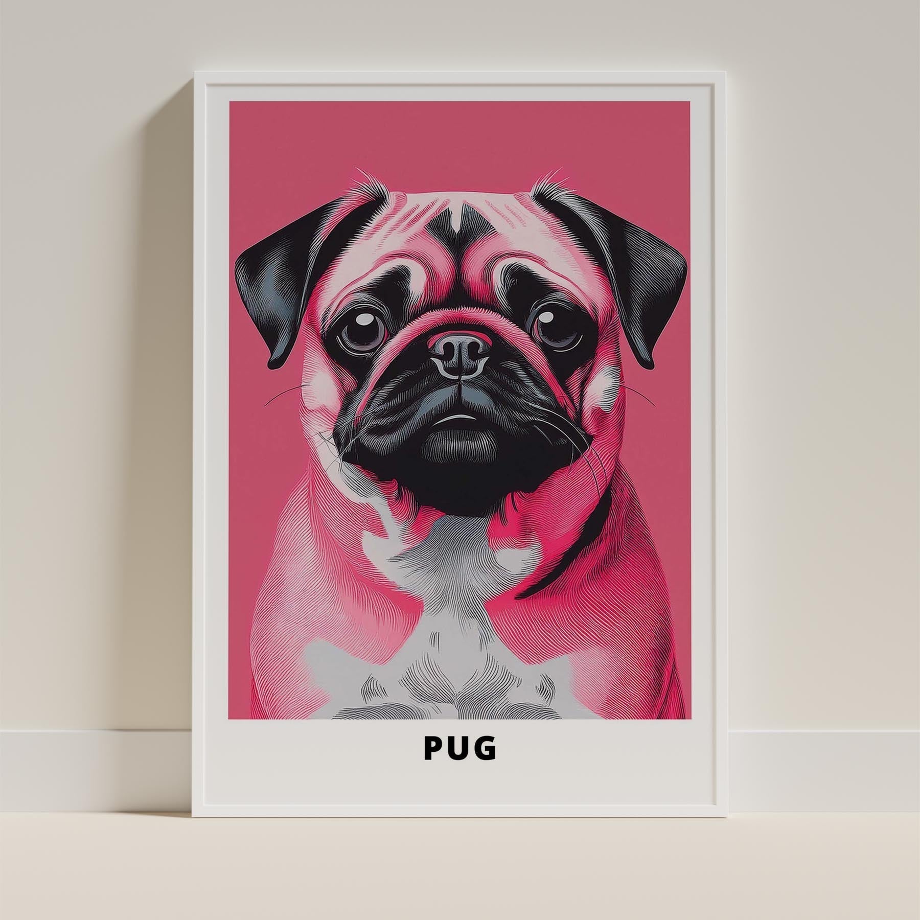 Pug Pink and Black Dog Series 1 image 9