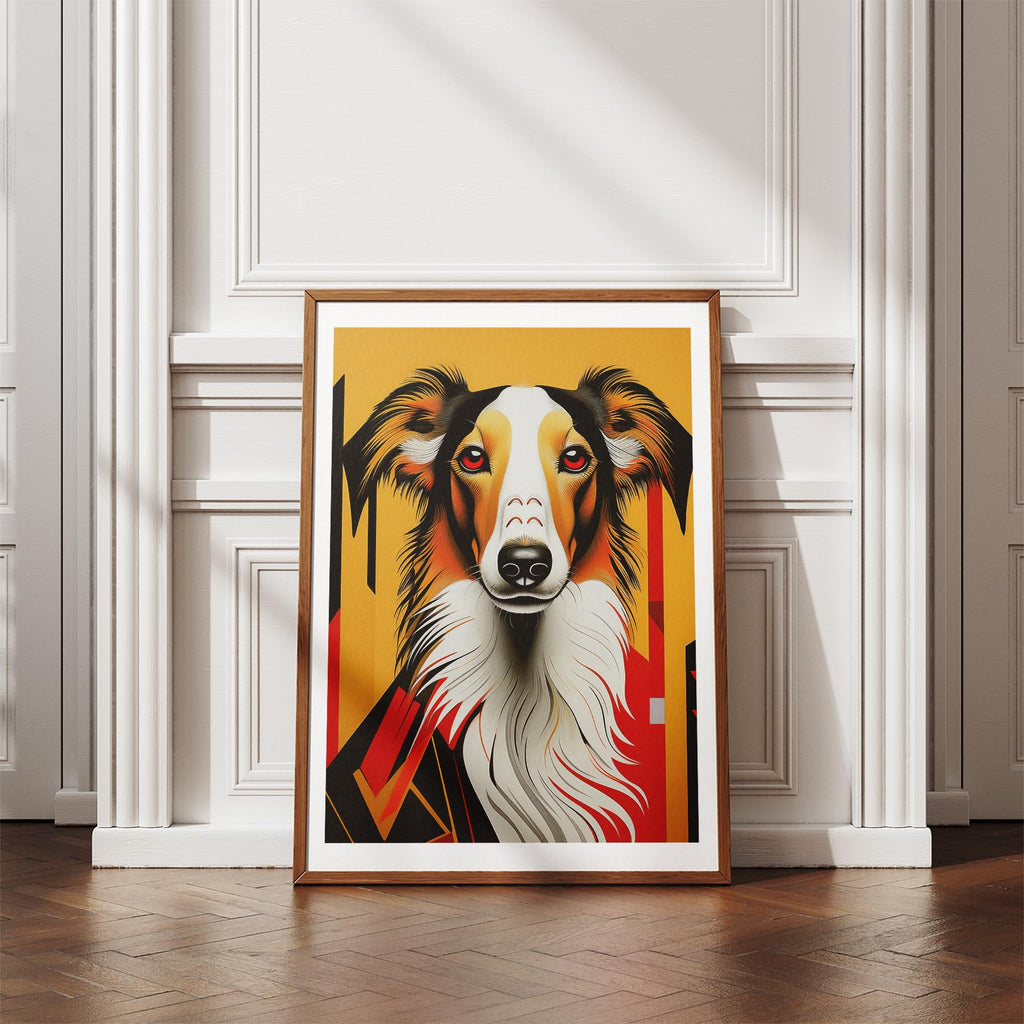 Borzoi Geometric Orange Series image 4