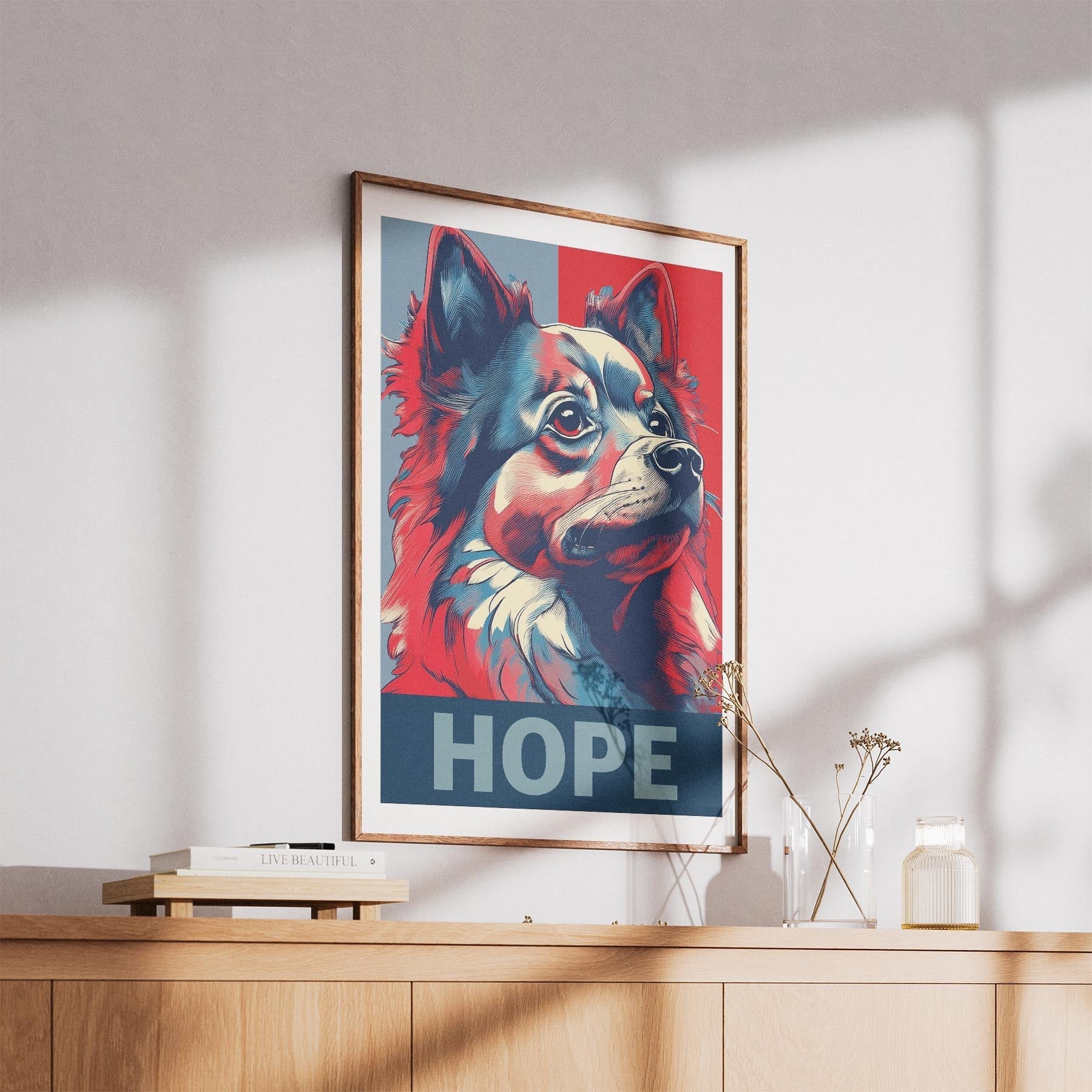 Pomeranian HOPE Series Inspired by the Obama Poster image 5