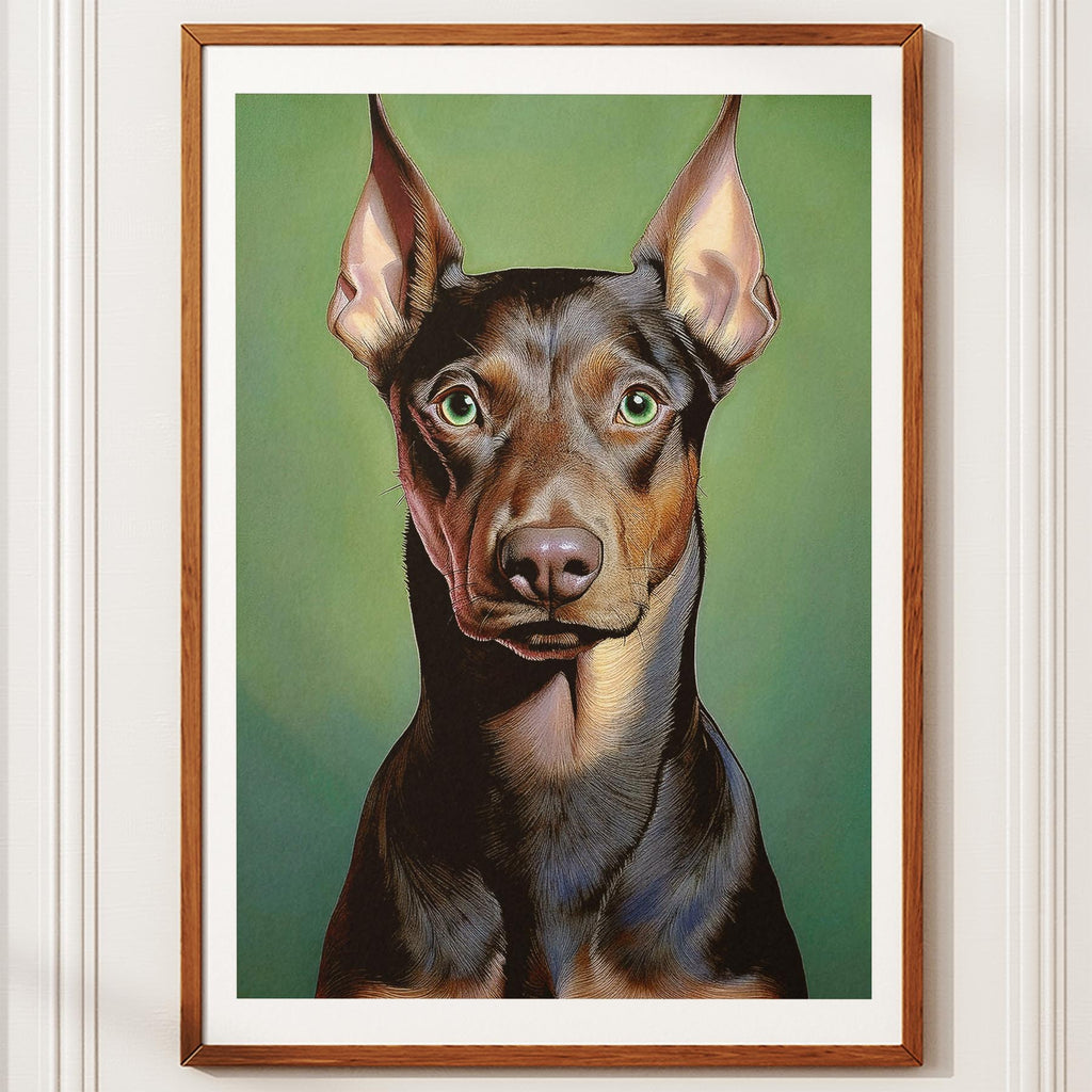 Doberman Green Painted Series image 12