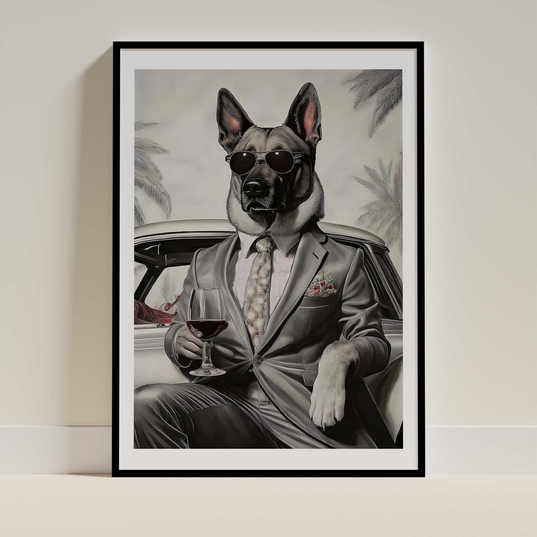 German Shepherd Dog Art Print Unframed Vol 1 | 11 Unique Designs | Wall Art Gift for Dog Lovers - Image 6 | Dogsy & Co
