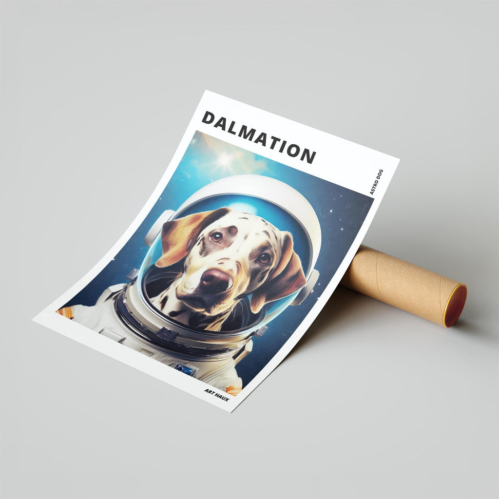 Dalmatian Astronaut Dog Series with Text Astro Dog image 6