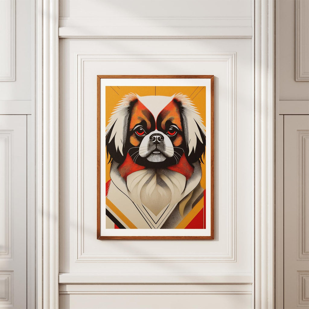 Pekingese Geometric Orange Series image 3